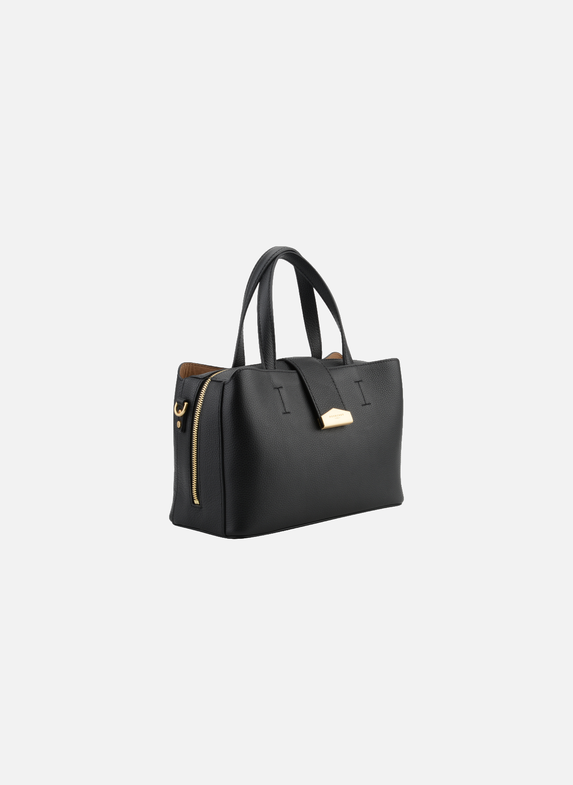 Cavalcade | sac à main mm en cuir de vachette POURCHET Noir