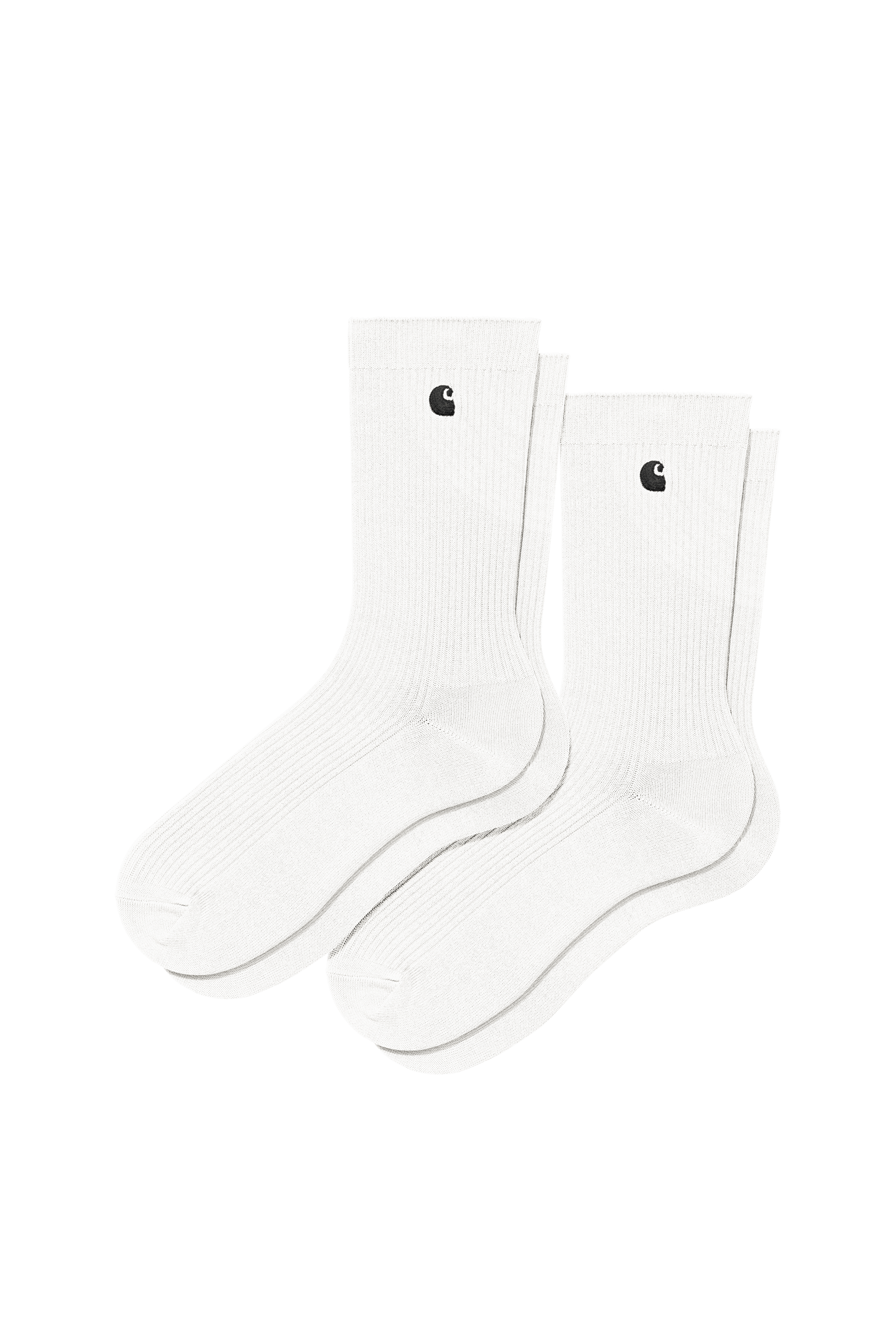 Lot de 2 paires de chaussettes madison pack socks CARHARTT WIP Blanc