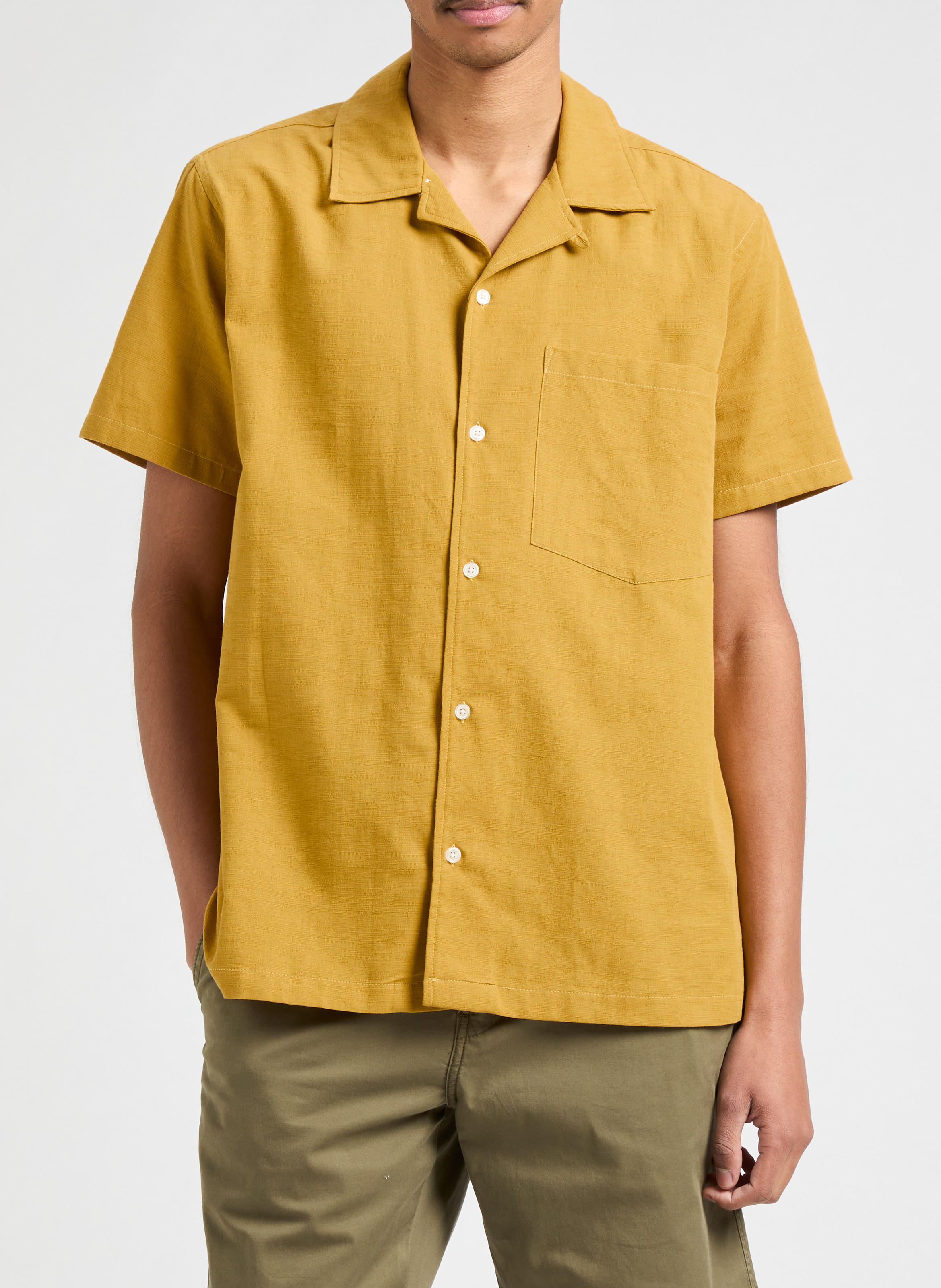 Chemise en coton AU PRINTEMPS PARIS Jaune
