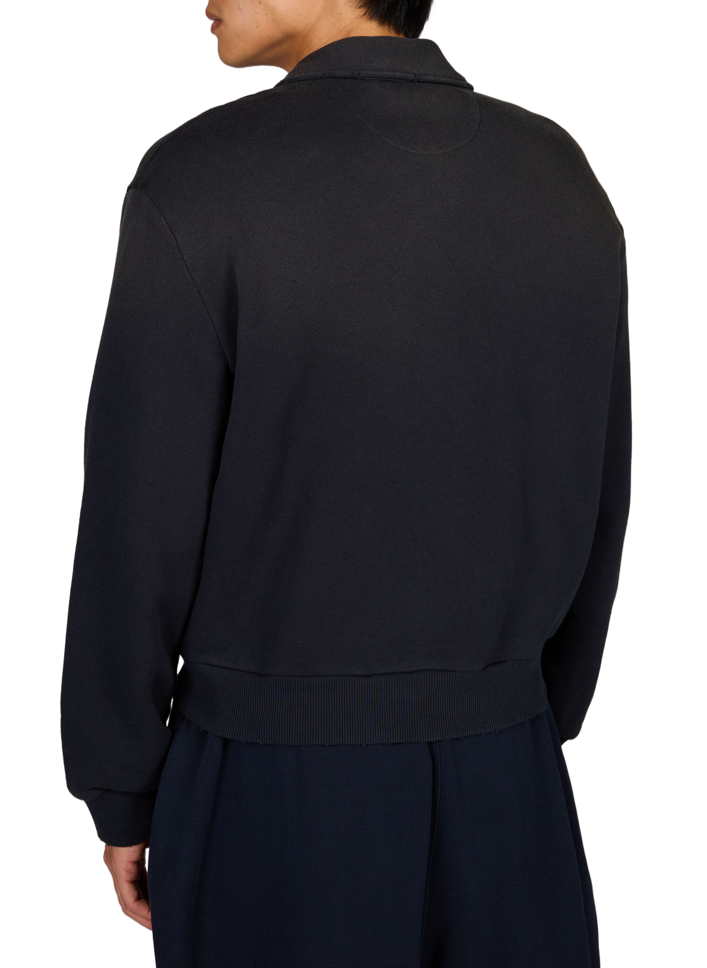 Sweat zippé en coton mélangé ACNE STUDIOS Noir