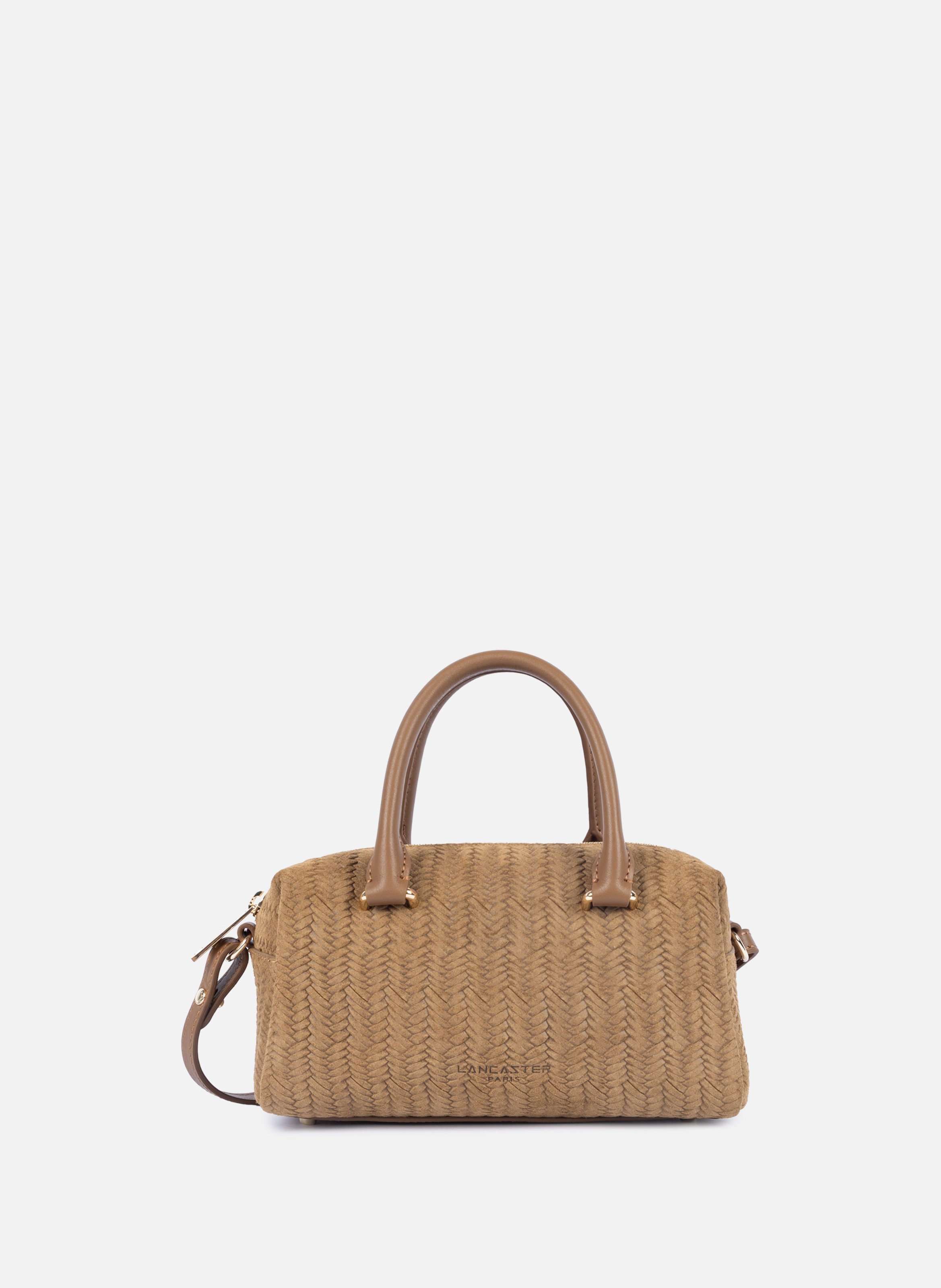 Sac à main - tressé cube LANCASTER Marron