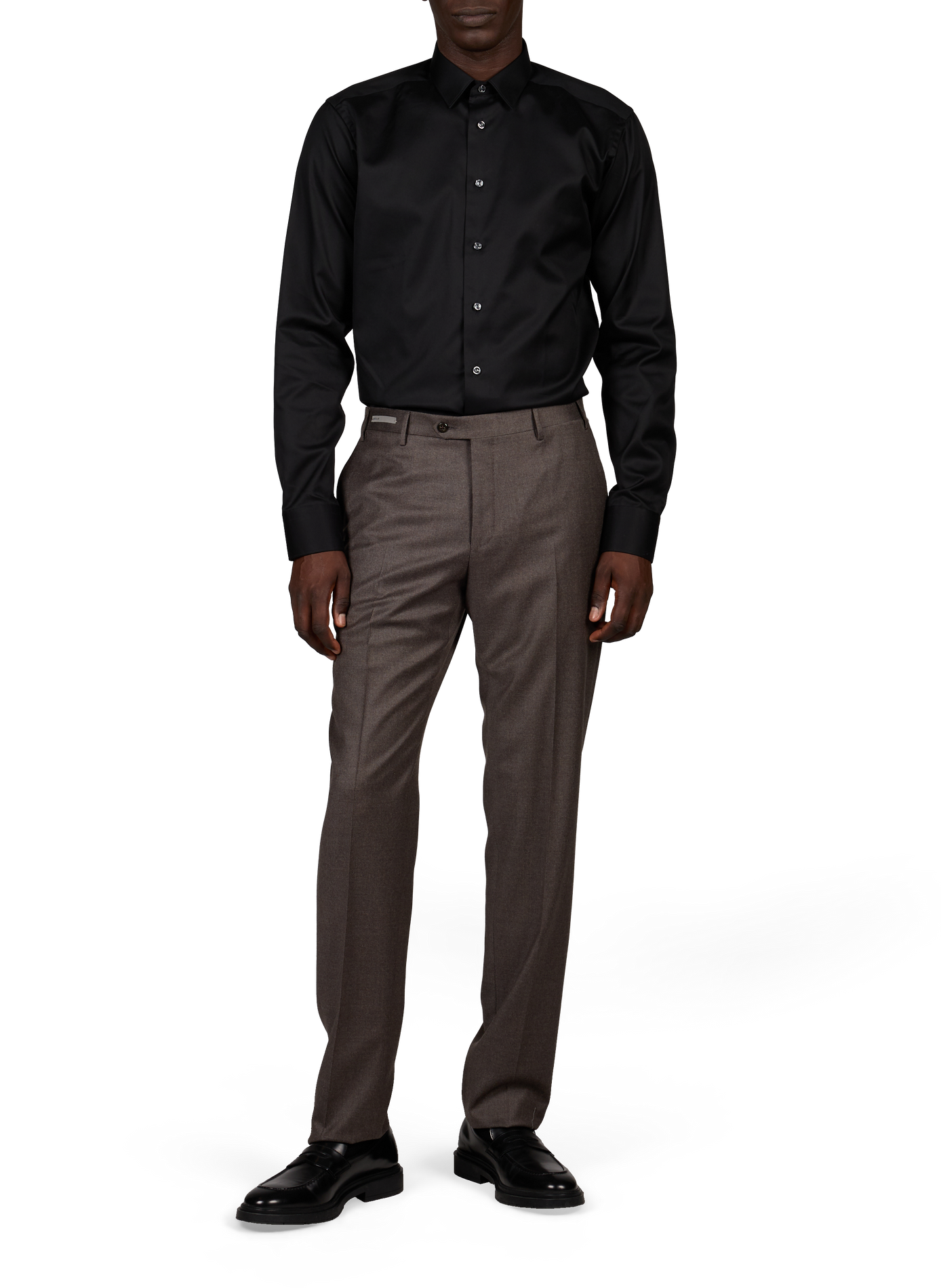 Chemise en coton ETON Noir