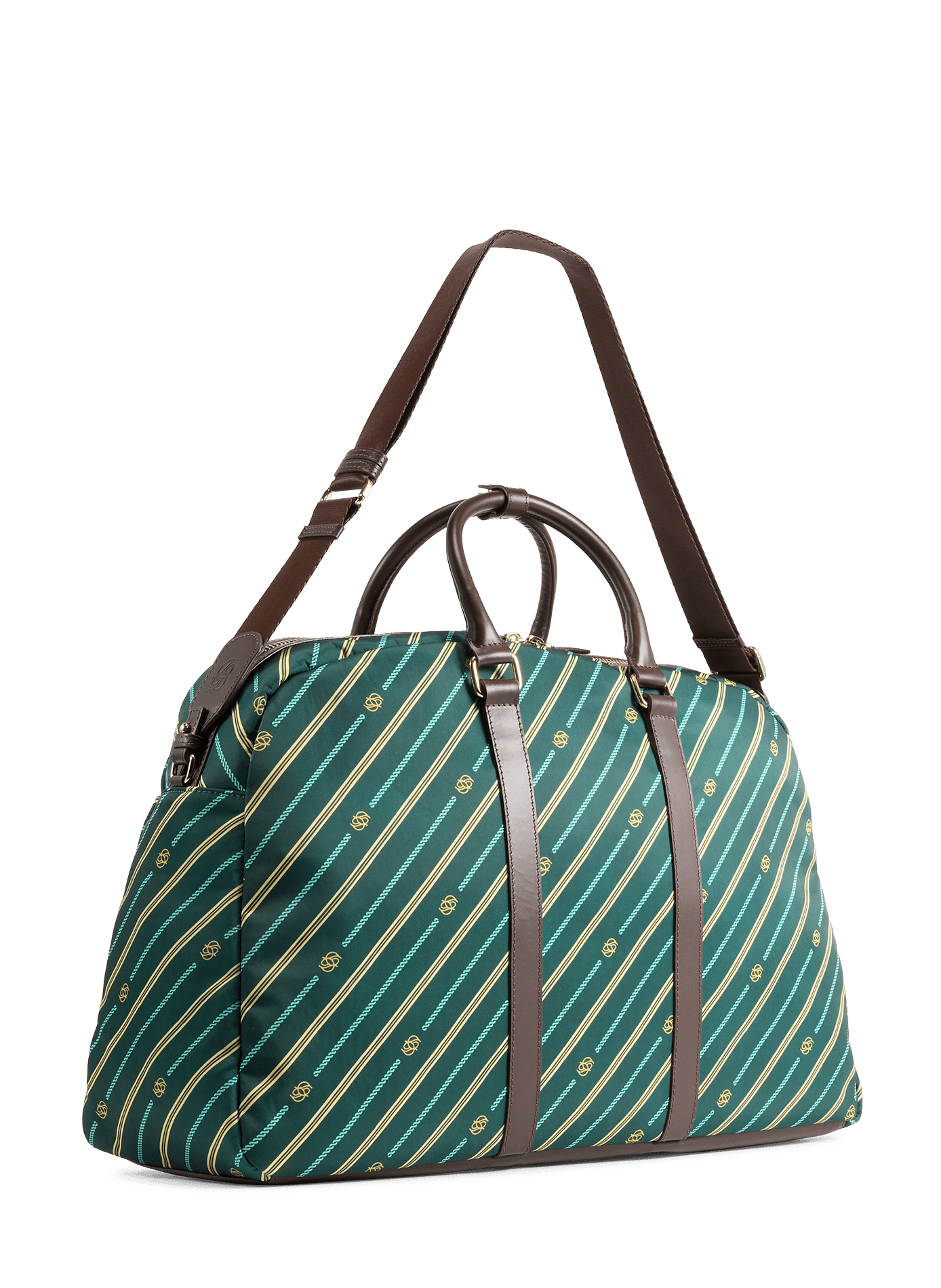 Weekender Reisetasche mit Monogramm DROLE DE MONSIEUR Grun