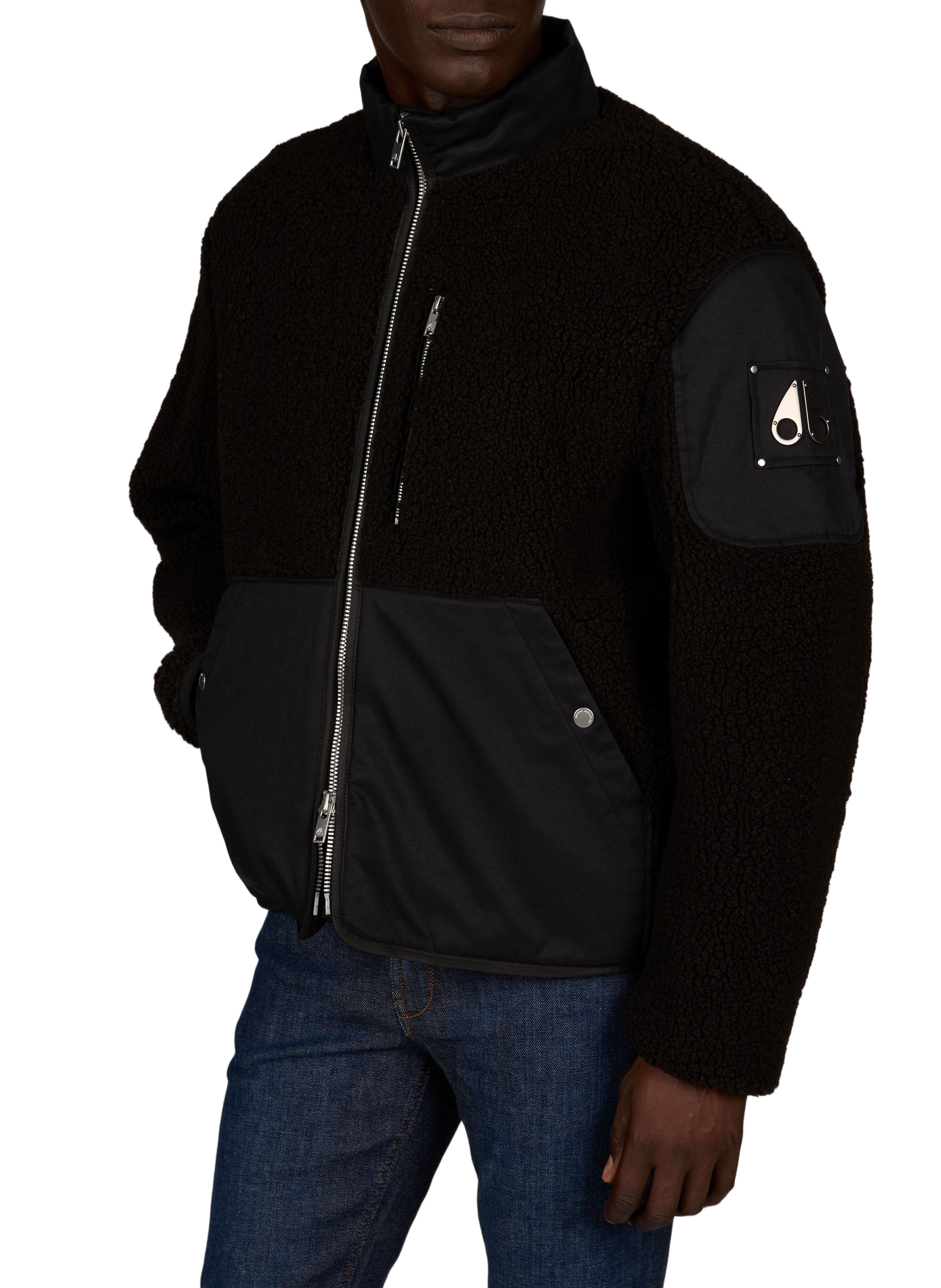 Veste ample col montant MOOSE KNUCKLES Noir