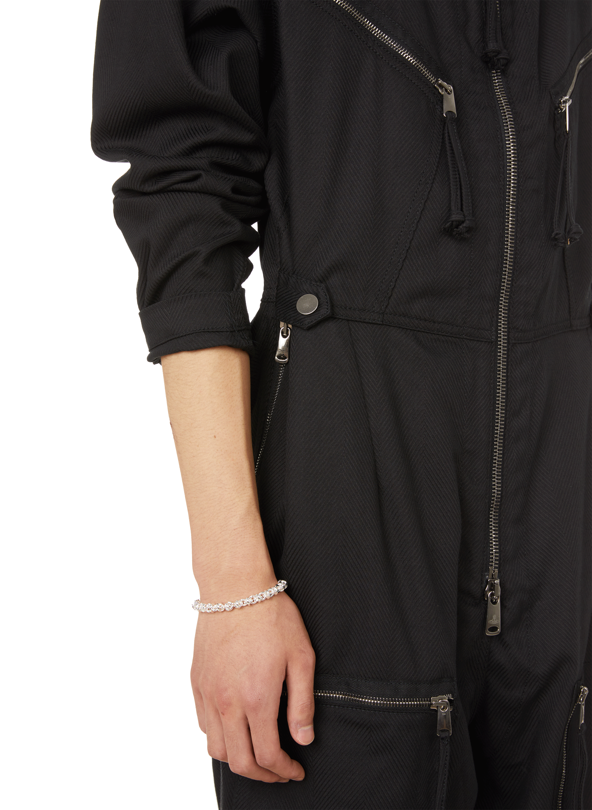 Le 29g Entrelacs smooth polished silver bracelet LE GRAMME Silver