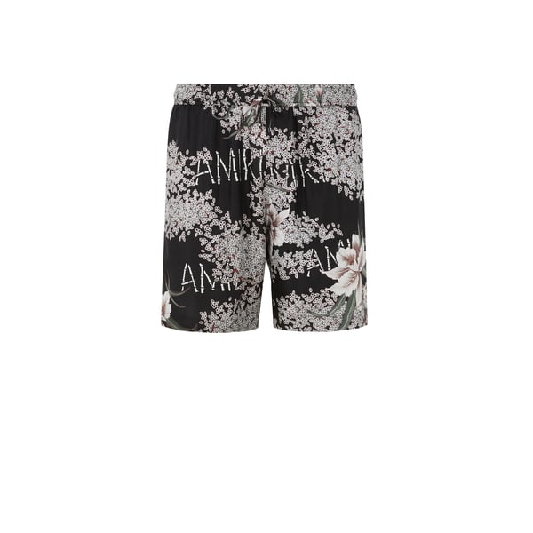 Short Hibiscus Tiki en soie