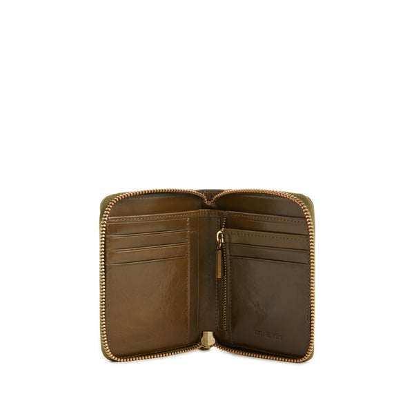 Porte-monnaie rabat en cuir