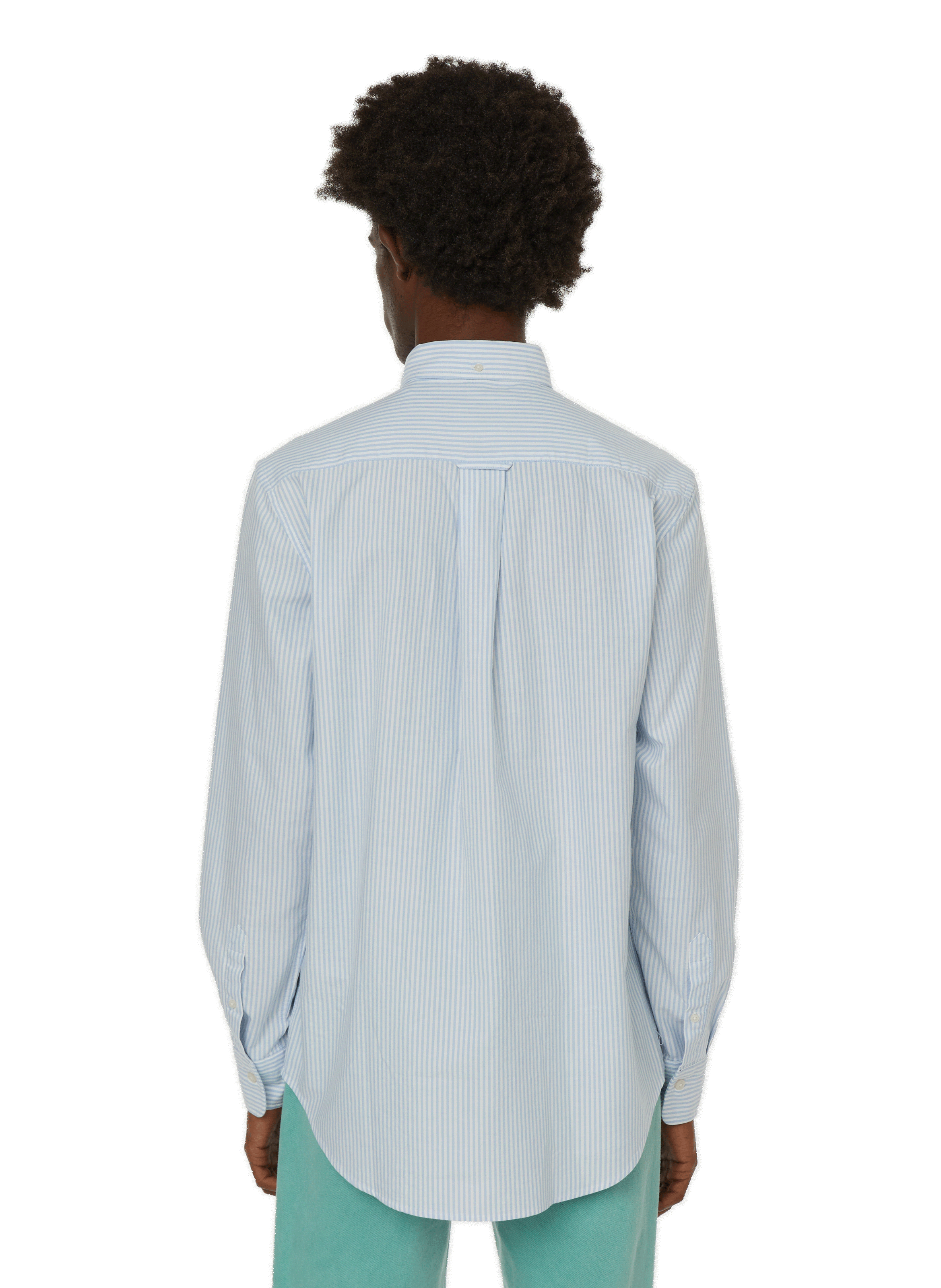 Chemise rayée en coton GANT Bleu