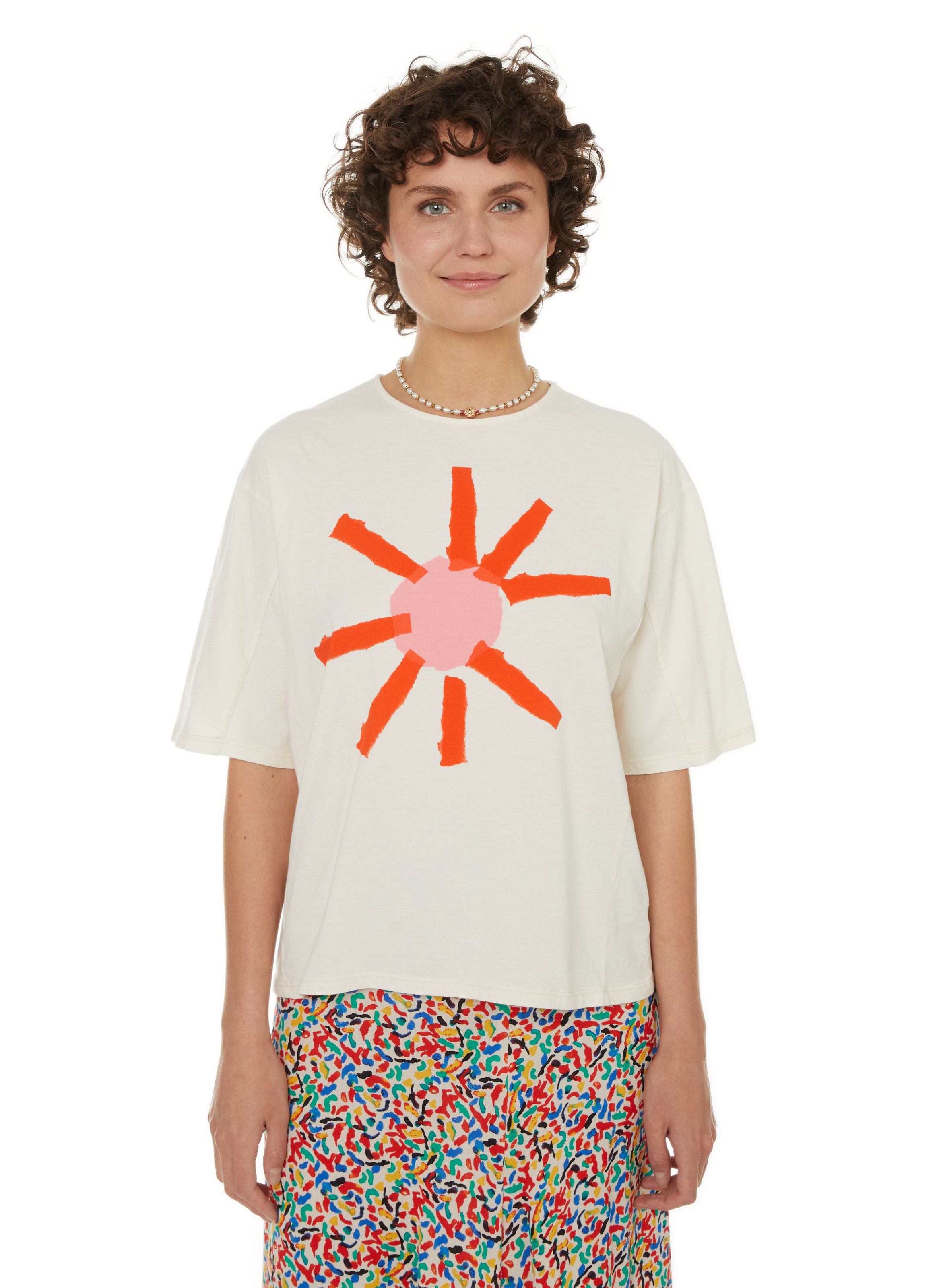 BOBO CHOSES Sun Box T-shirt Beige