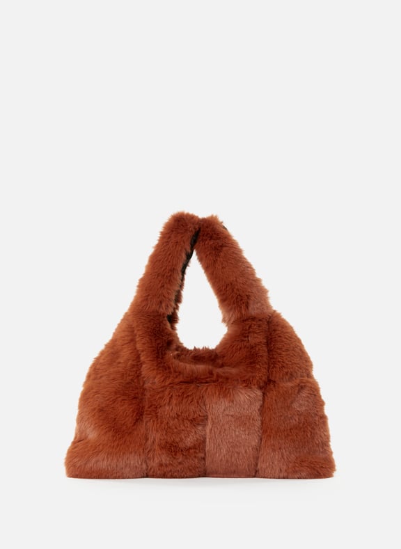 Sac à main en fourrure Marron by AU PRINTEMPS PARIS AU PRINTEMPS PARIS Sac à main en fourrure Marron