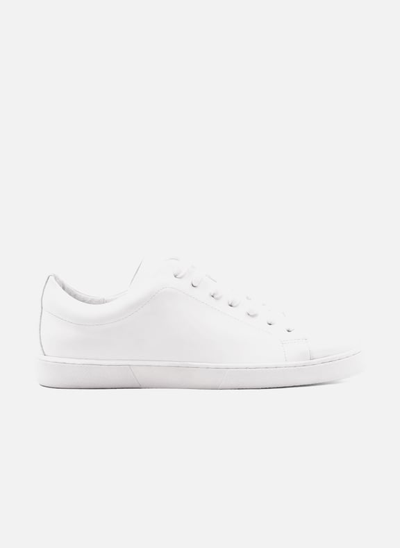 Tennis lacet cuir lisse Blanc by JULES & JENN JULES & JENN Tennis lacet cuir lisse Blanc