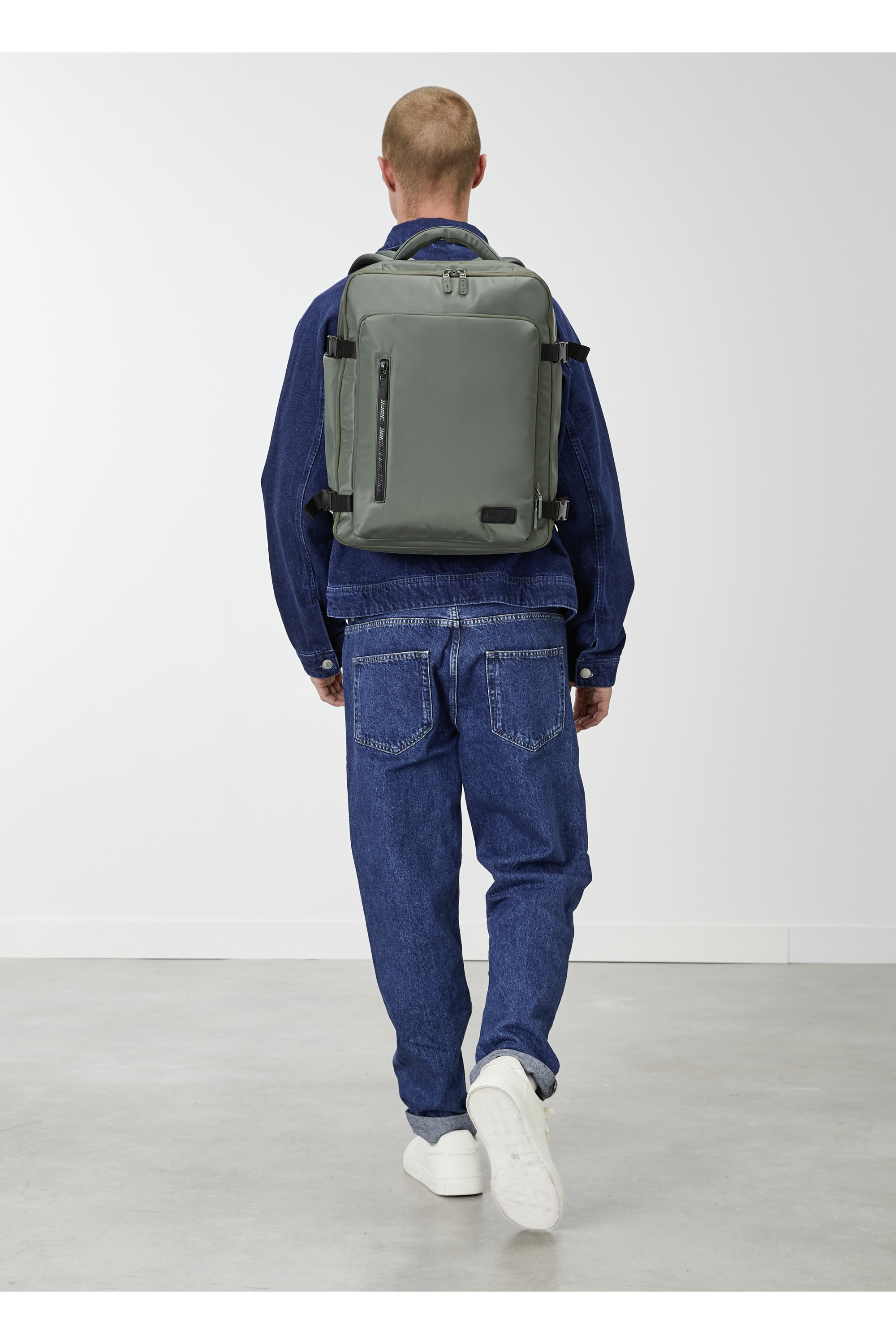 City plume sac à dos le voyageur LIPAULT PARIS Kaki