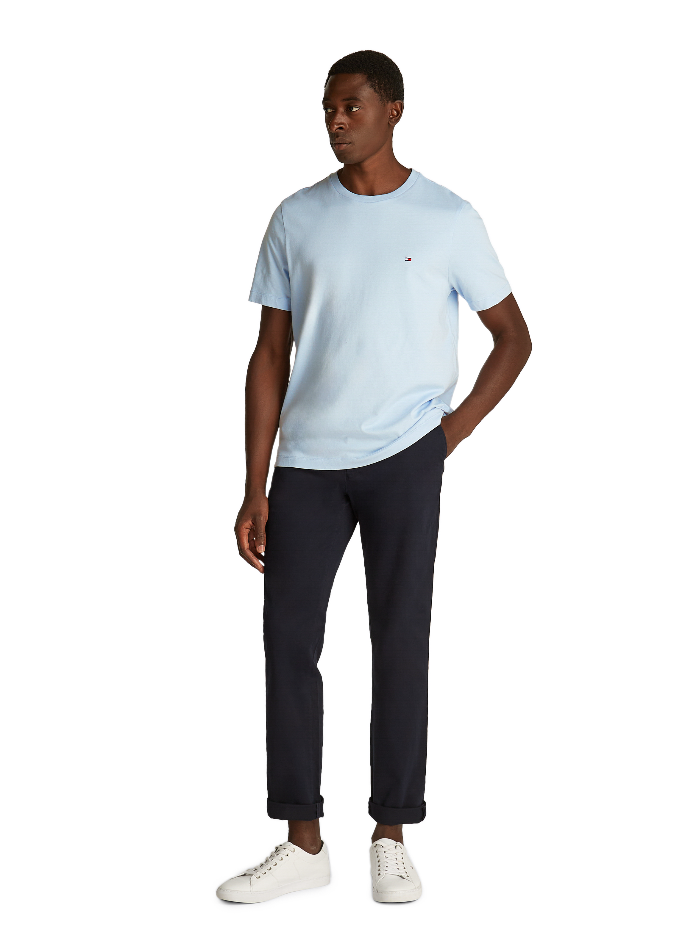 T-shirt en coton TOMMY HILFIGER Bleu