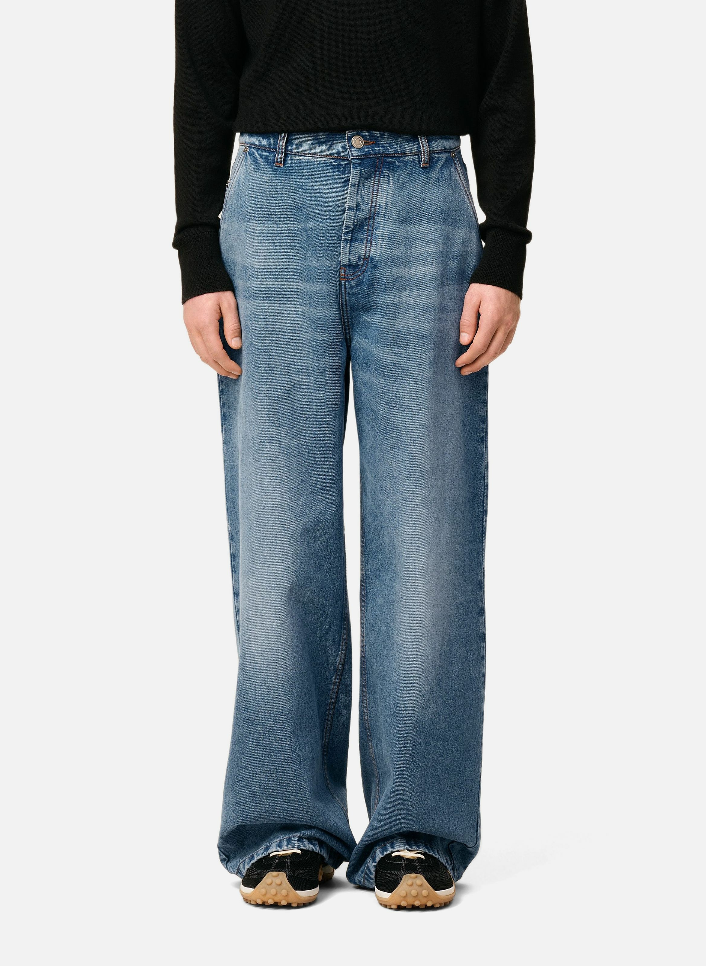 Jean très large en coton AMI PARIS Bleu