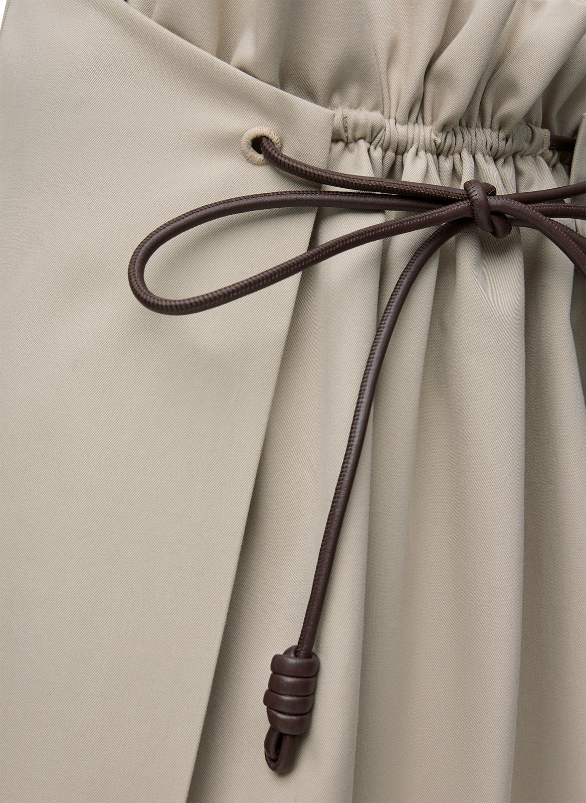 Mini skirt in cotton and silk LOEWE Beige