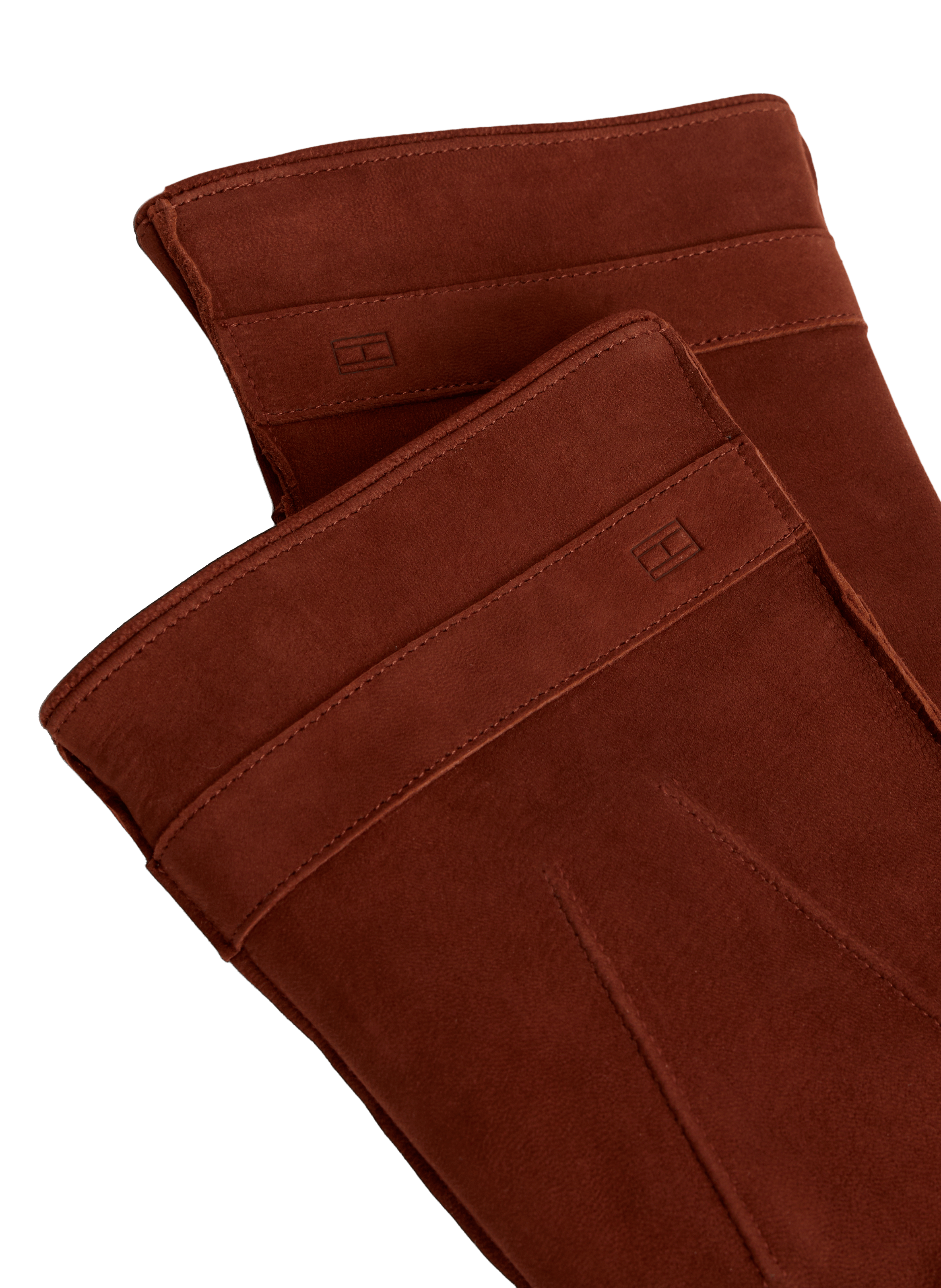 Tommy Hilfiger Flag leather gloves TOMMY HILFIGER Brown