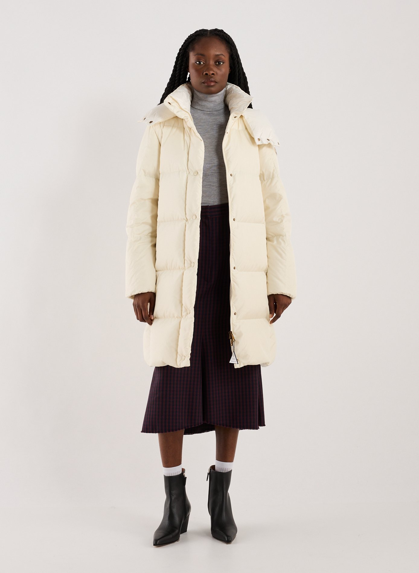 Mid-length down jacket MONCLER White