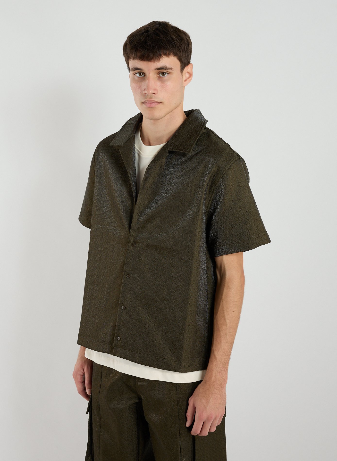 ONLY THE BLIND Chemise texturée Vert