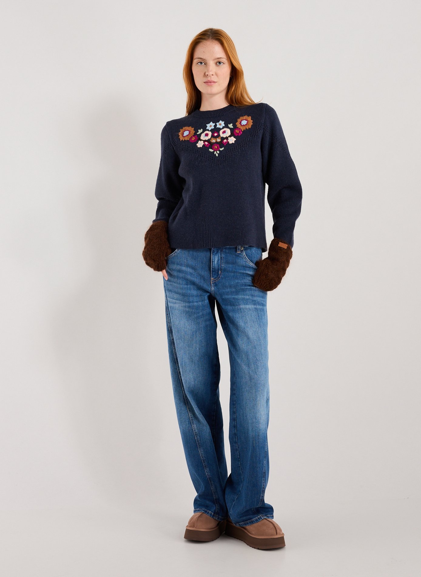 Mitaines LOUISE MISHA Marron