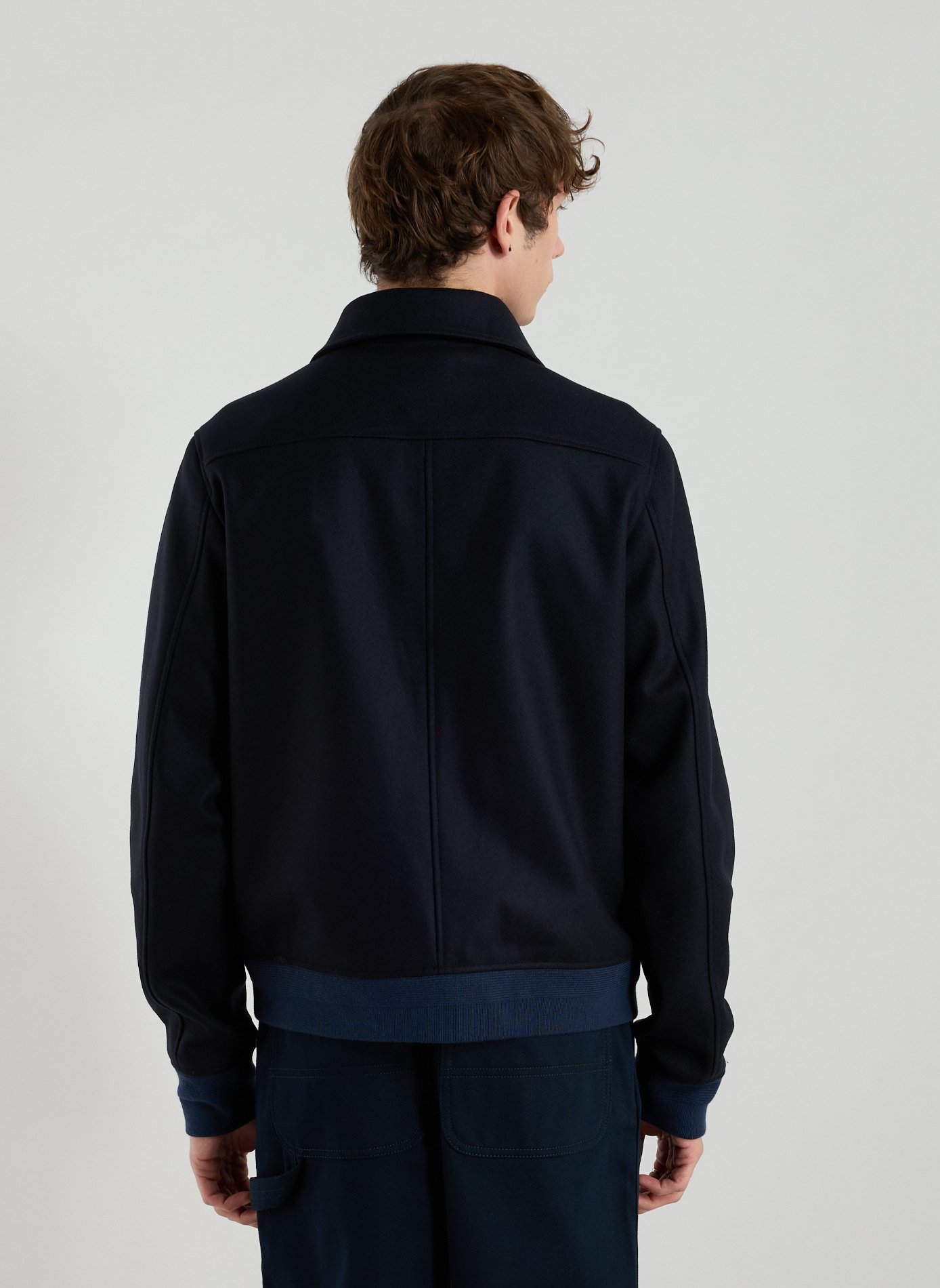 Short pea coat in blended wool PAUL SMITH Blue