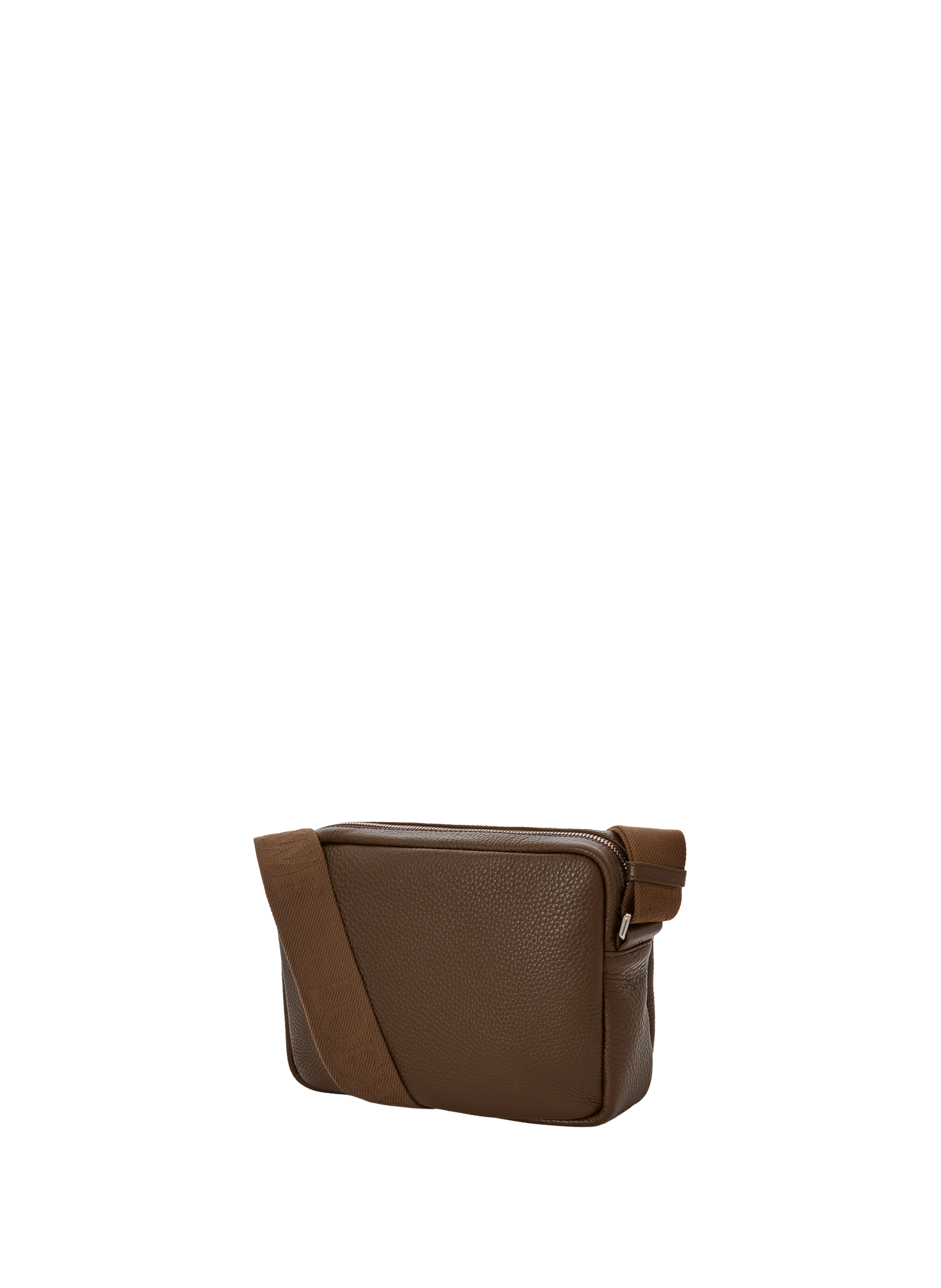 Medium Pebble messenger bag in soft grained calfskin leather LOEWE Brown
