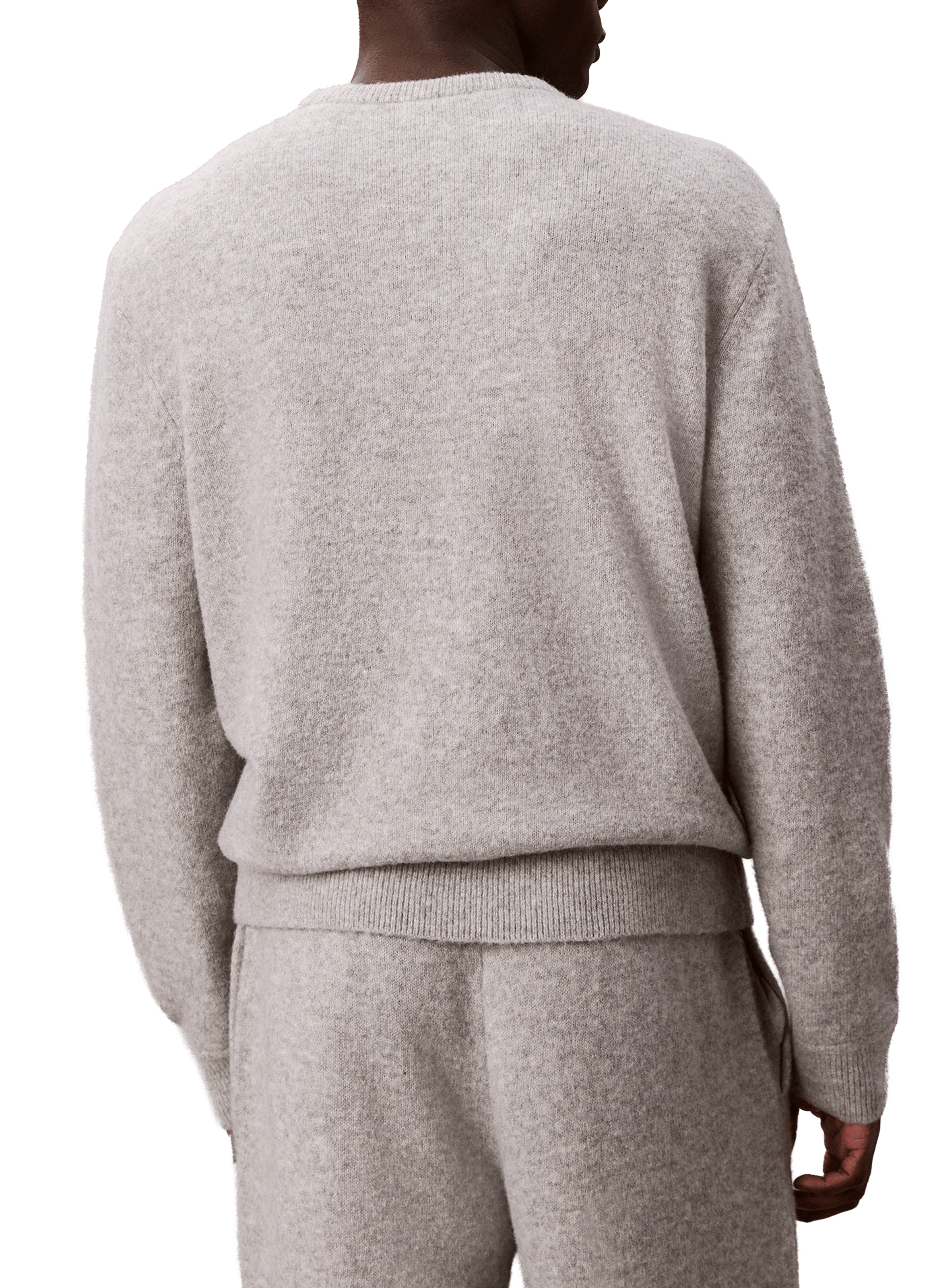 Knitted straight-fit jumper  CALVIN KLEIN Grey