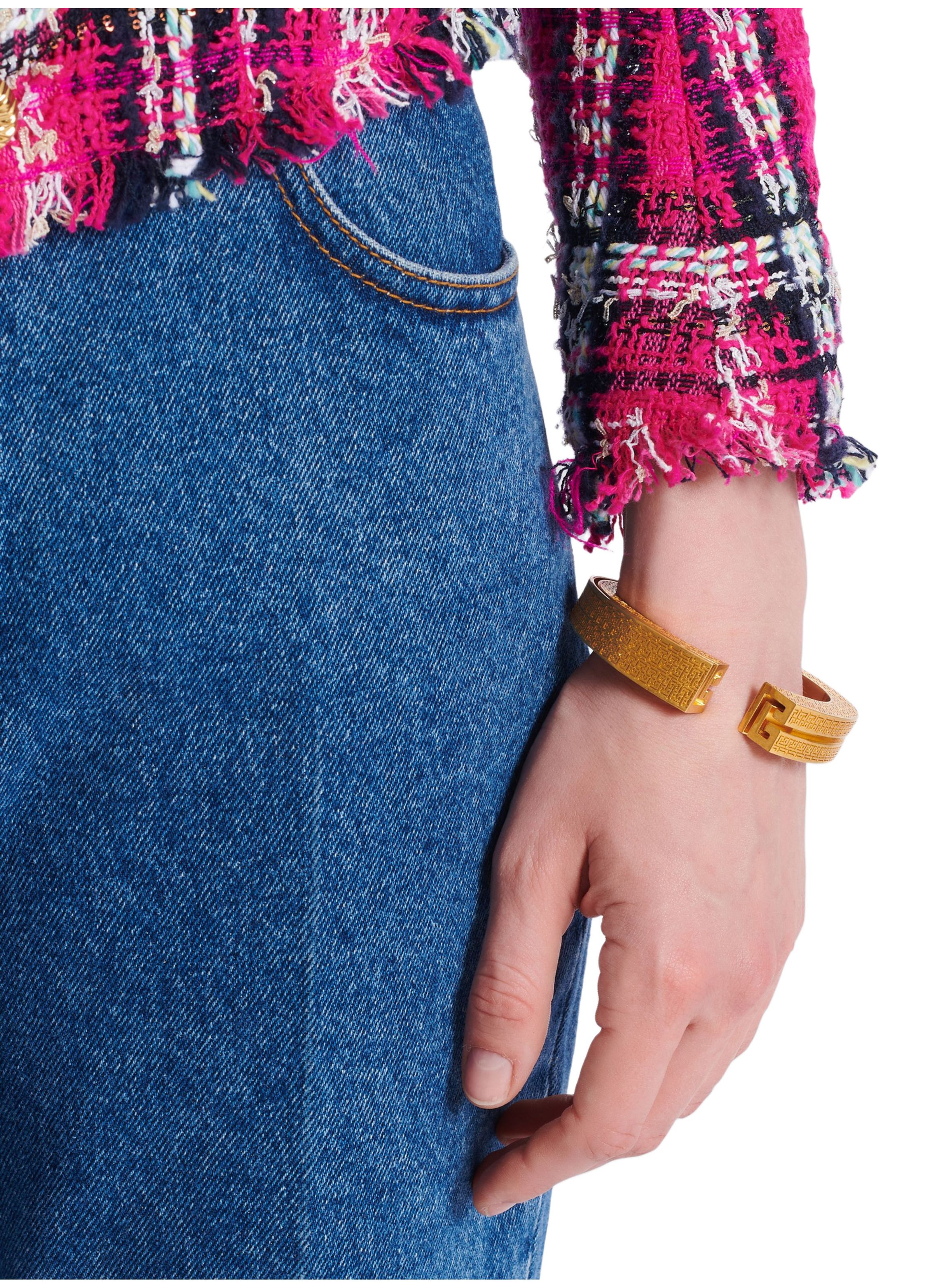 Bracelet jonc pb en 3d BALMAIN Doré