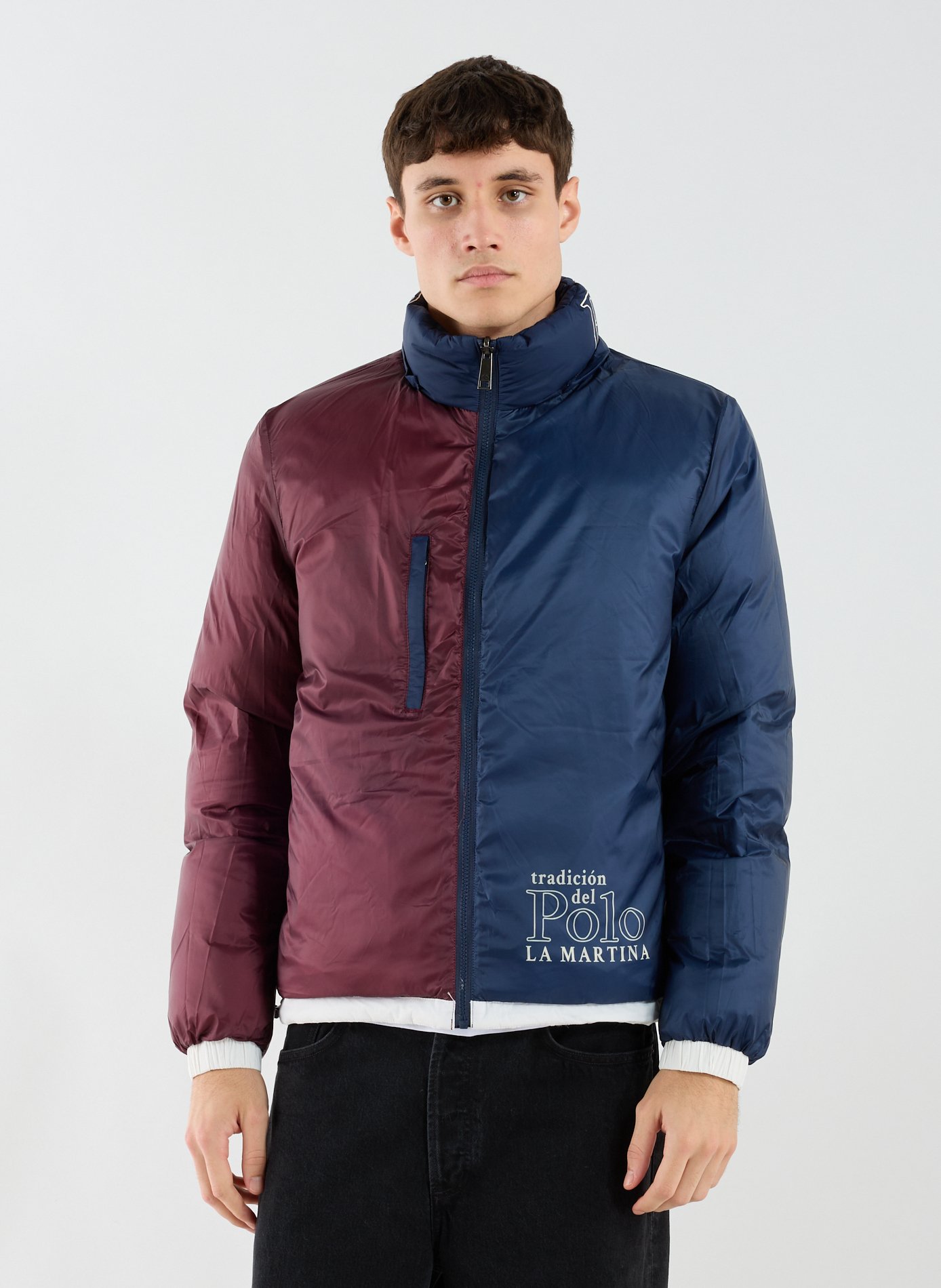 Reversible jacket with removable hood LA MARTINA Multicolour