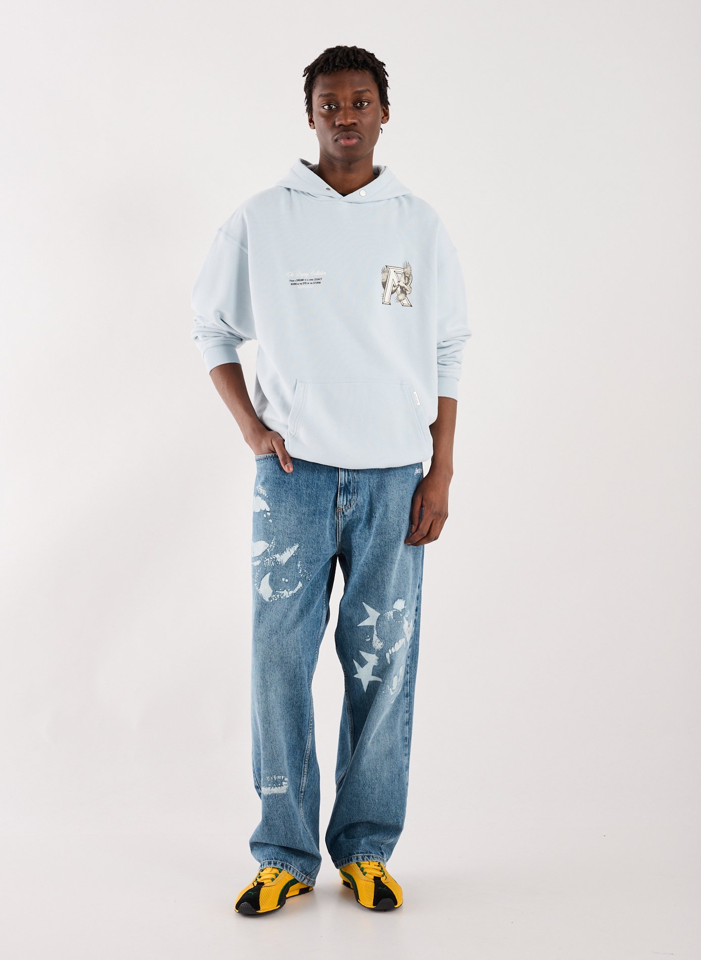 Cotton hoodie REPRESENT Black