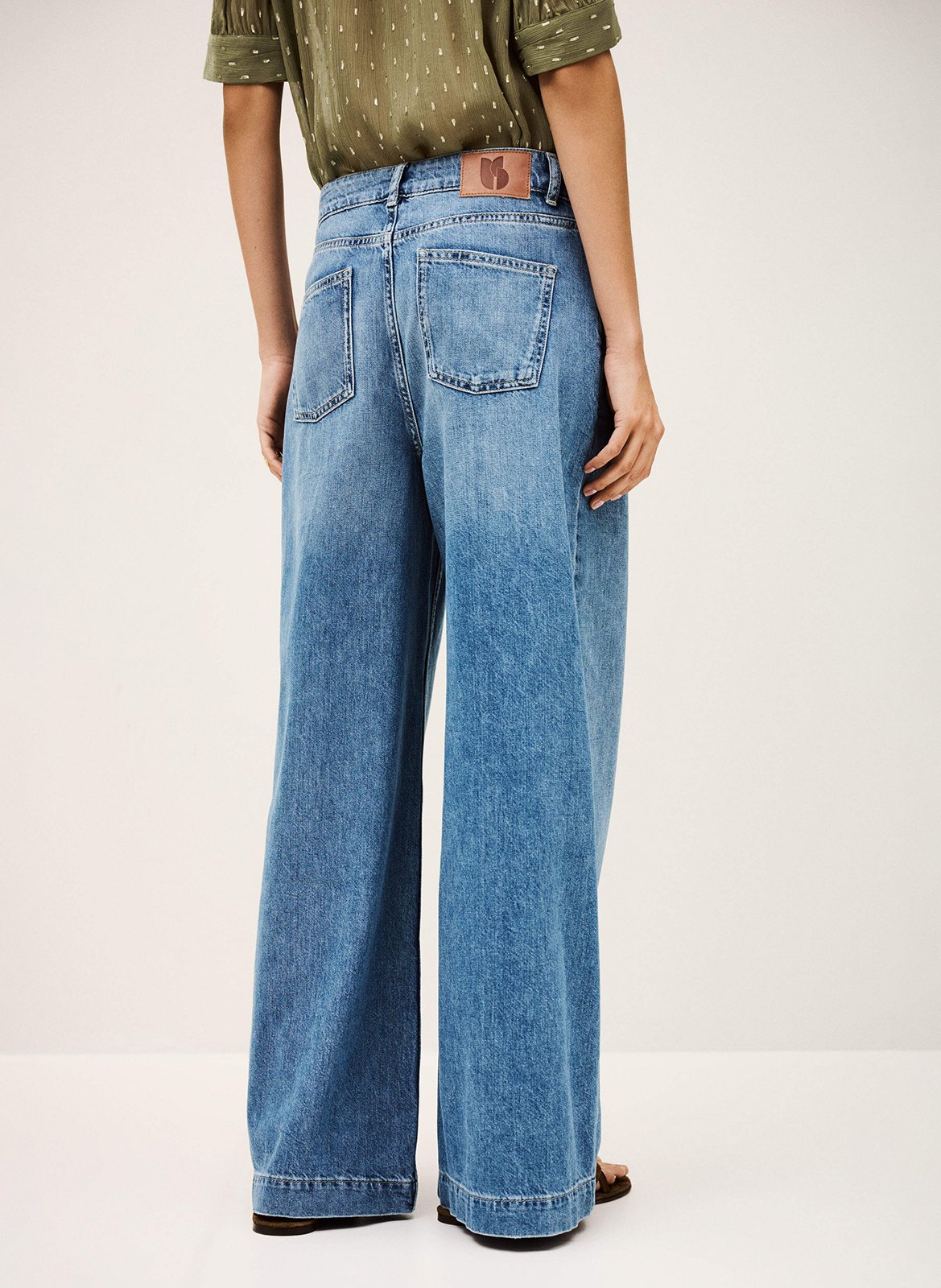 Jean large musc BA&SH Bleu