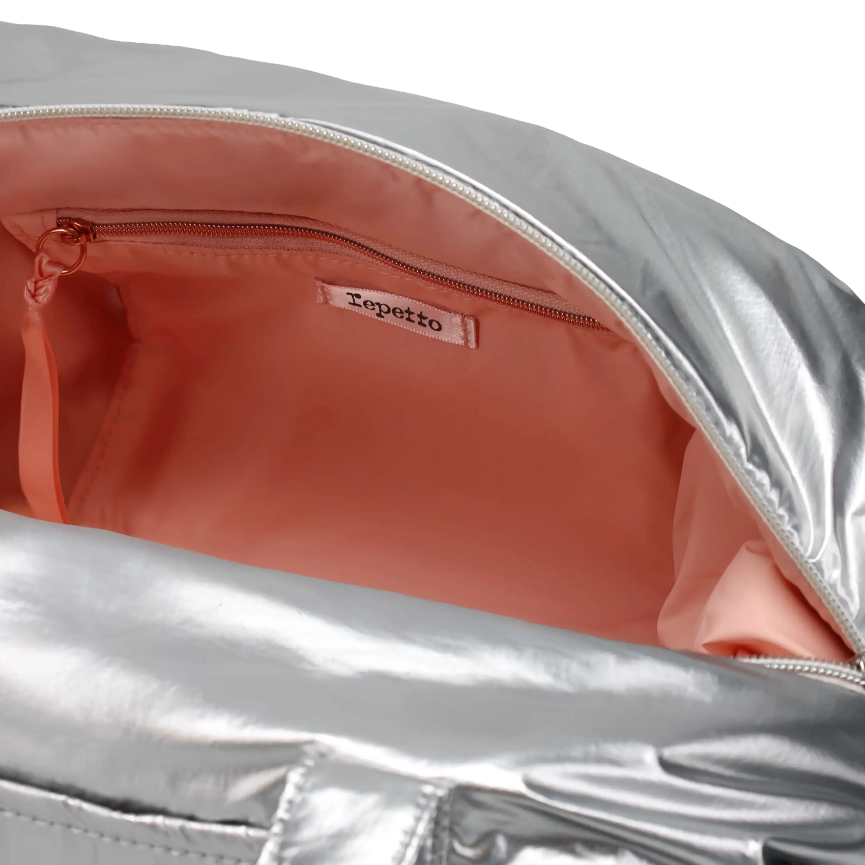 Sac polochon métallisé REPETTO Argent