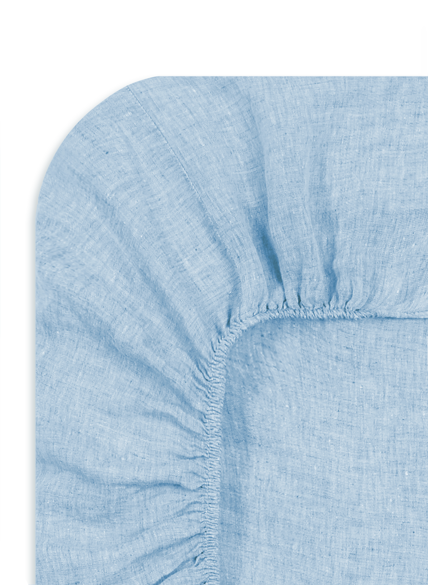 Flat linen sheet AU PRINTEMPS PARIS Blue