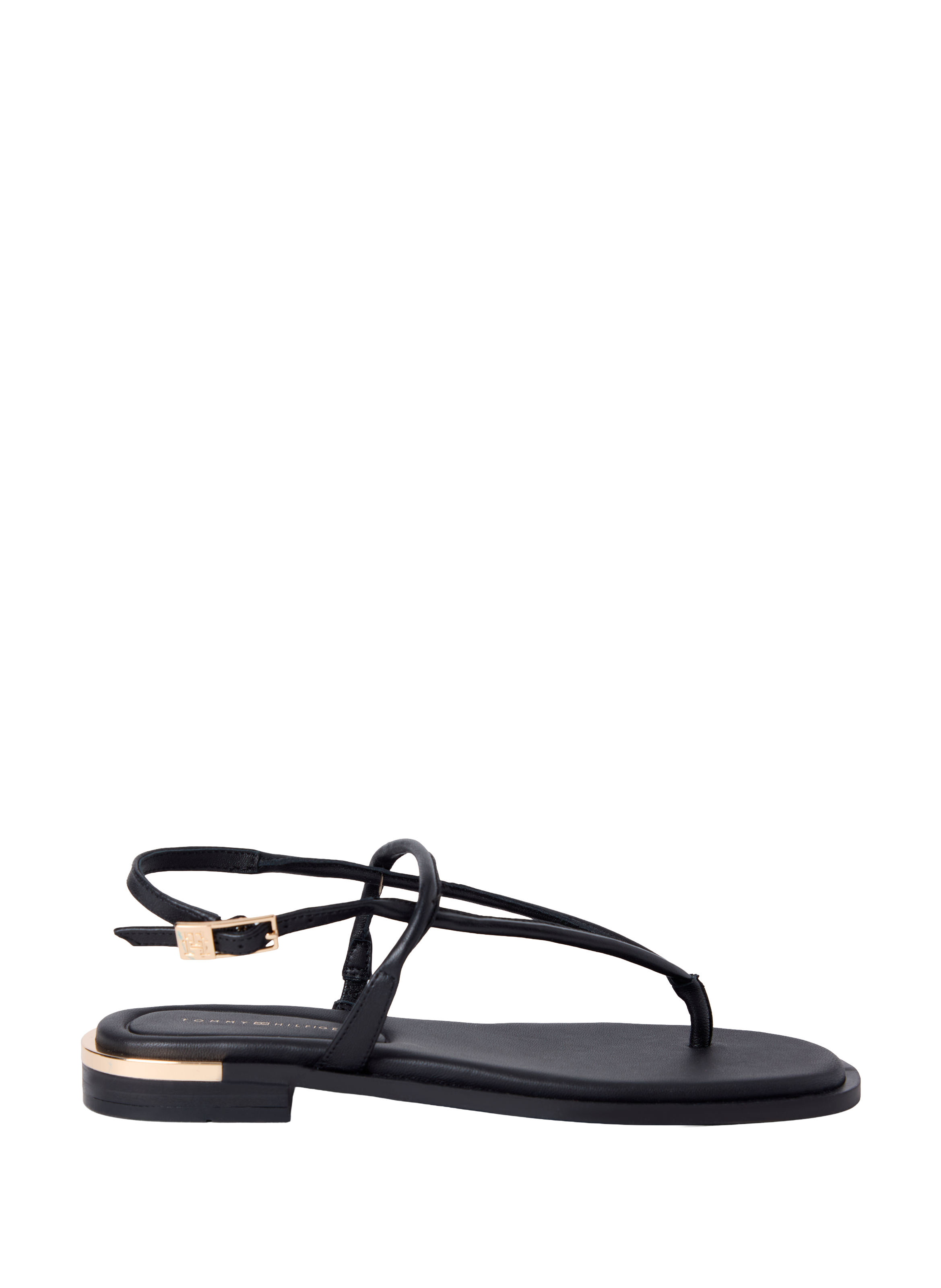 Sandales plates Ilary en cuir TOMMY HILFIGER Noir