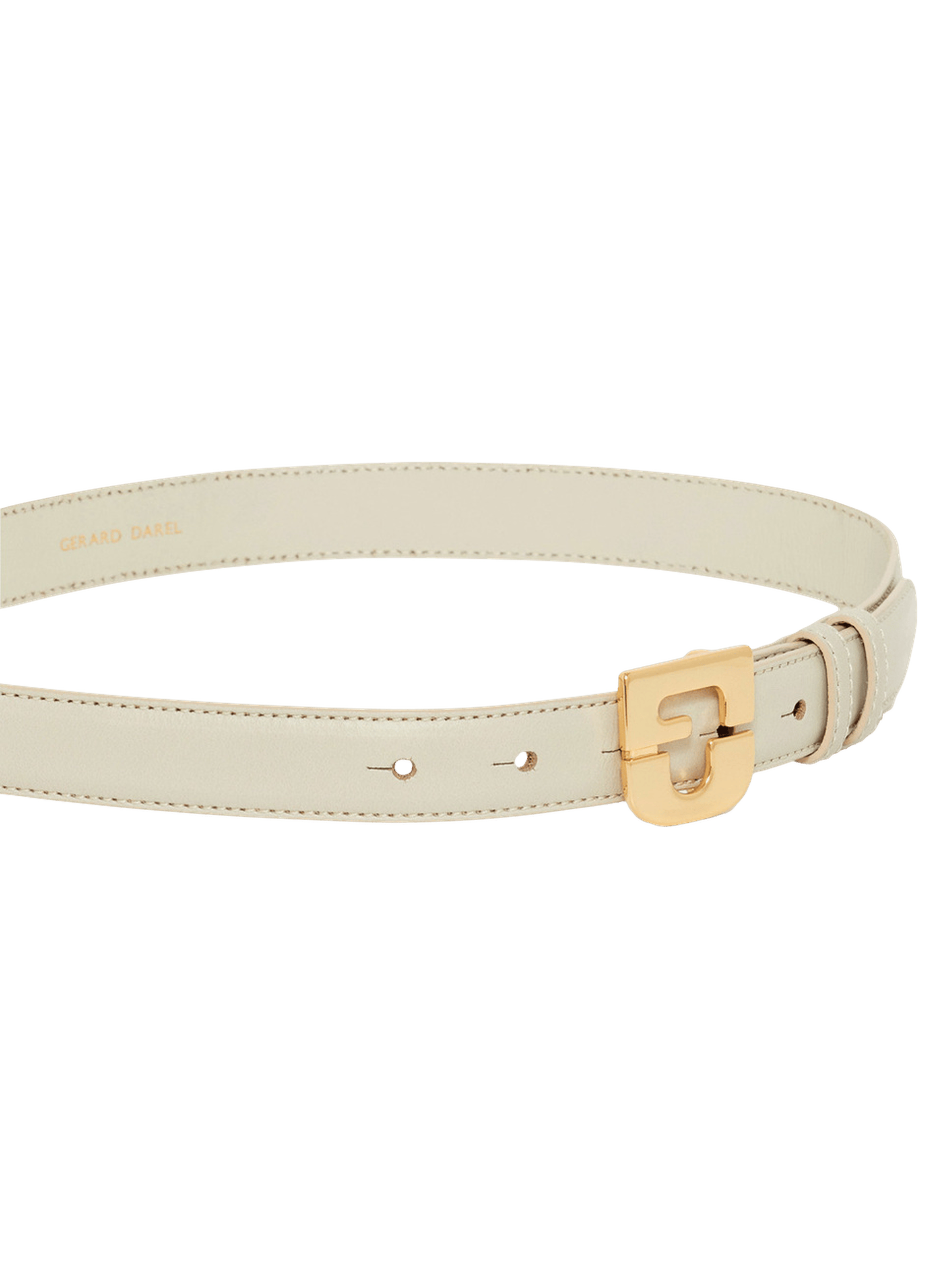 Ceinture signature en cuir - lauren GERARD DAREL Beige