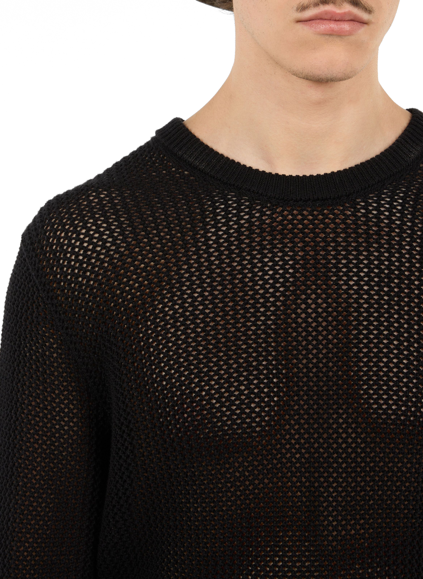 Pull Hajur ajouré en coton SAISON 1865 Noir