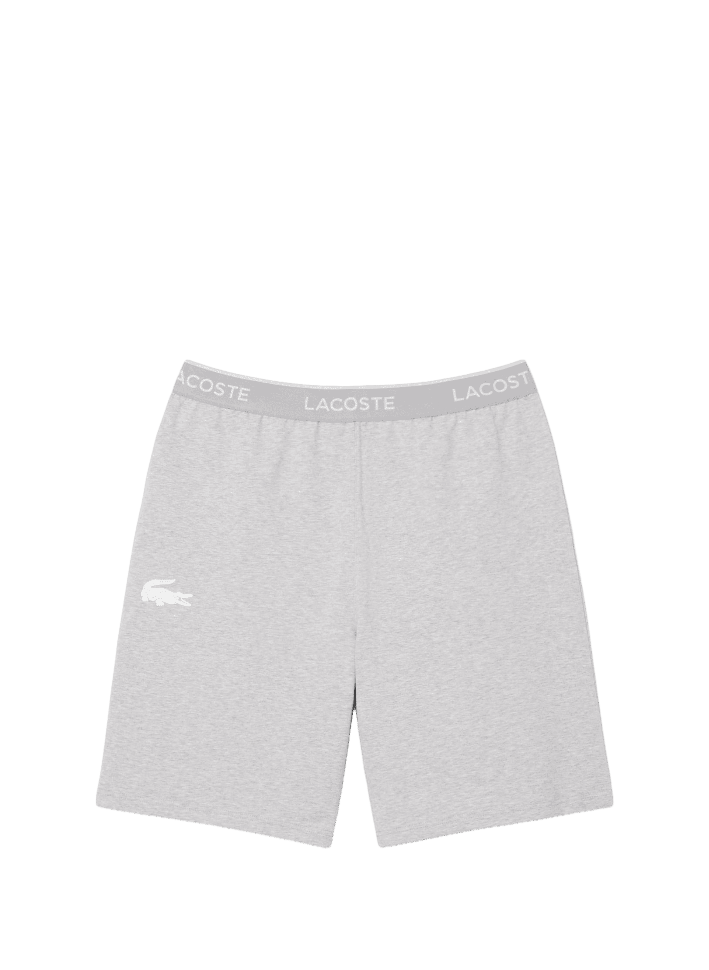 Short de pyjama en coton mélangé LACOSTE Gris