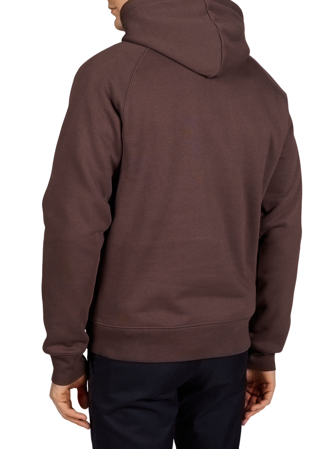 Hoodie uni à capuche en coton mélangé CARHARTT WIP Marron