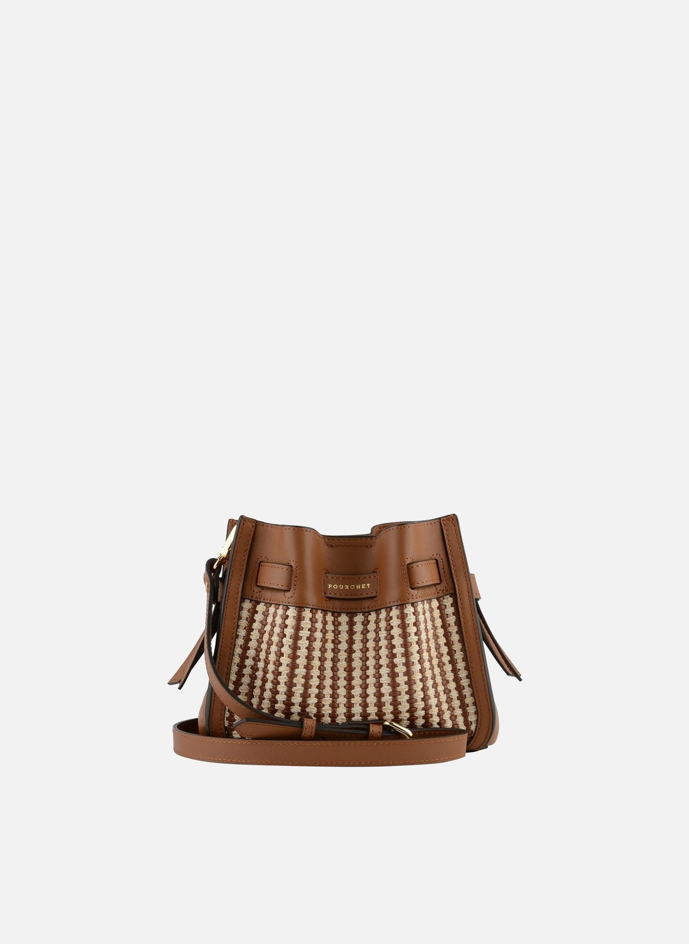 Blossom tressé | sac porté épaule POURCHET Doré