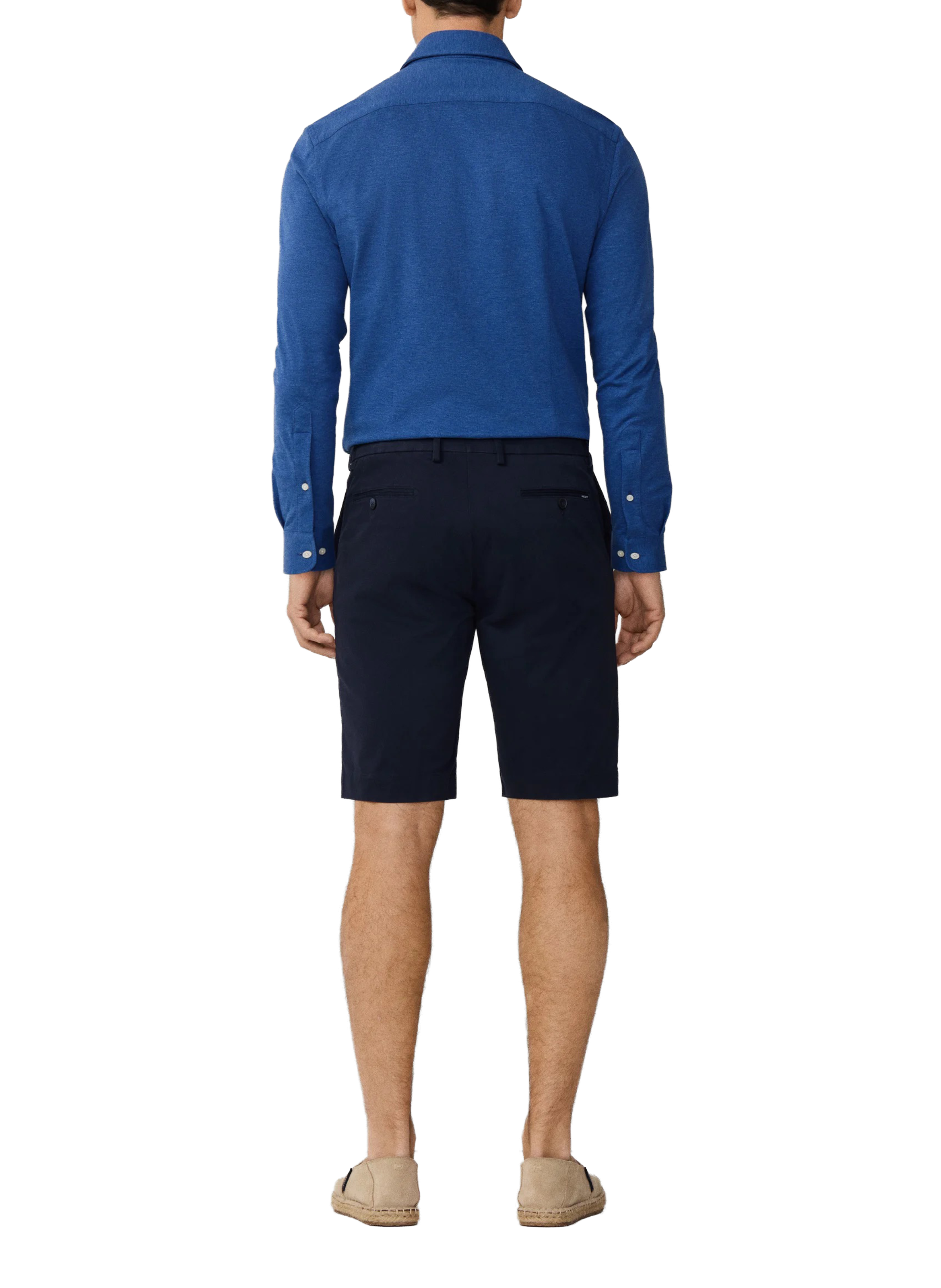 Bermuda droit en coton mélangé HACKETT Bleu