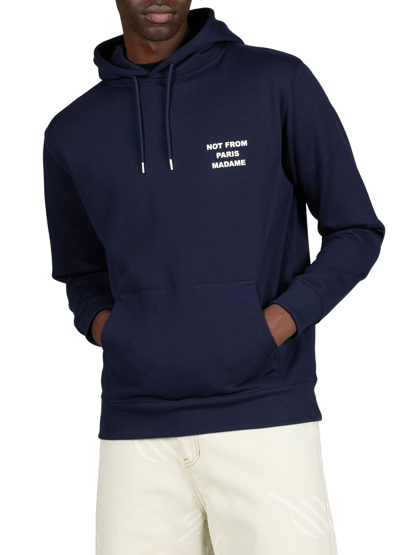 Sweat à capuche en coton DROLE DE MONSIEUR Bleu