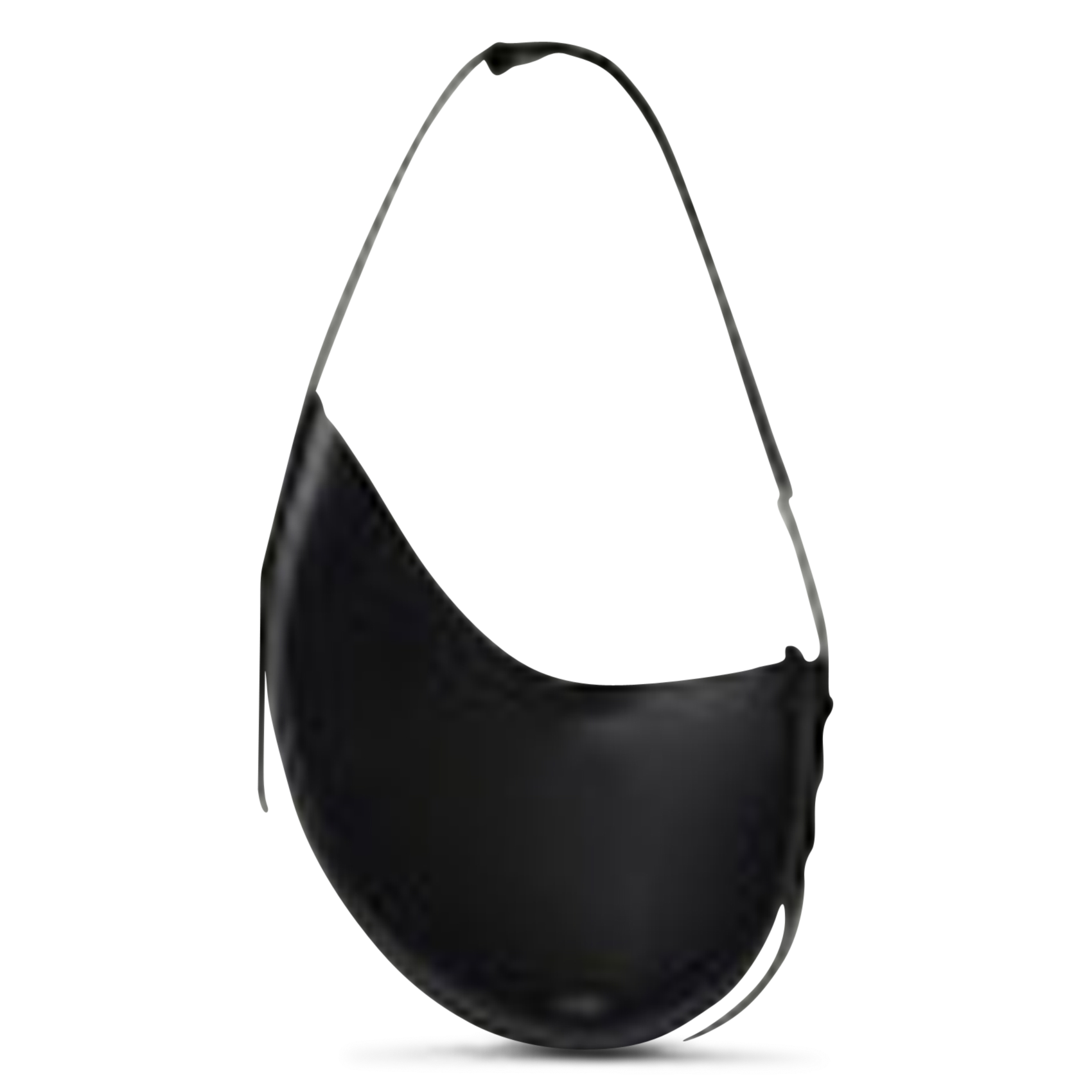 Sac porté épaule en cuir wino SOEUR Noir