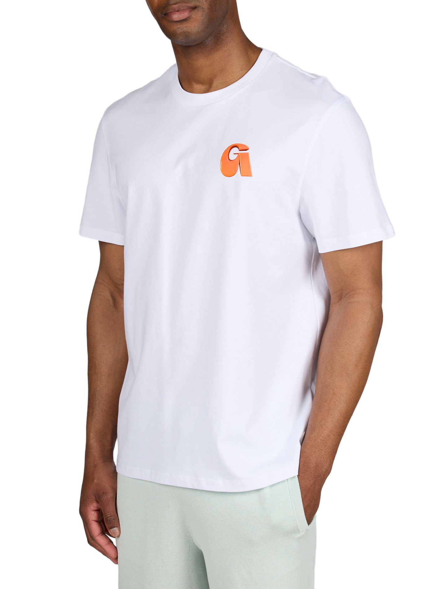 Bedrucktes T-Shirt aus Baumwolle GERTRUDE ET GASTON Weiss