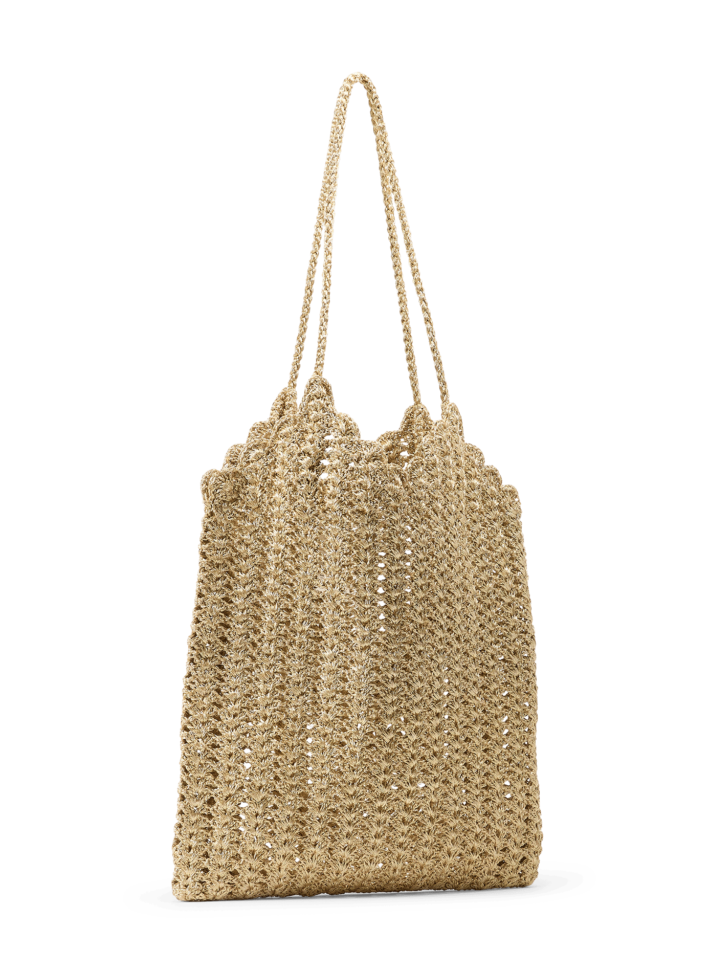 Panier Lilou tressé brillant PETITE MENDIGOTE Blanc
