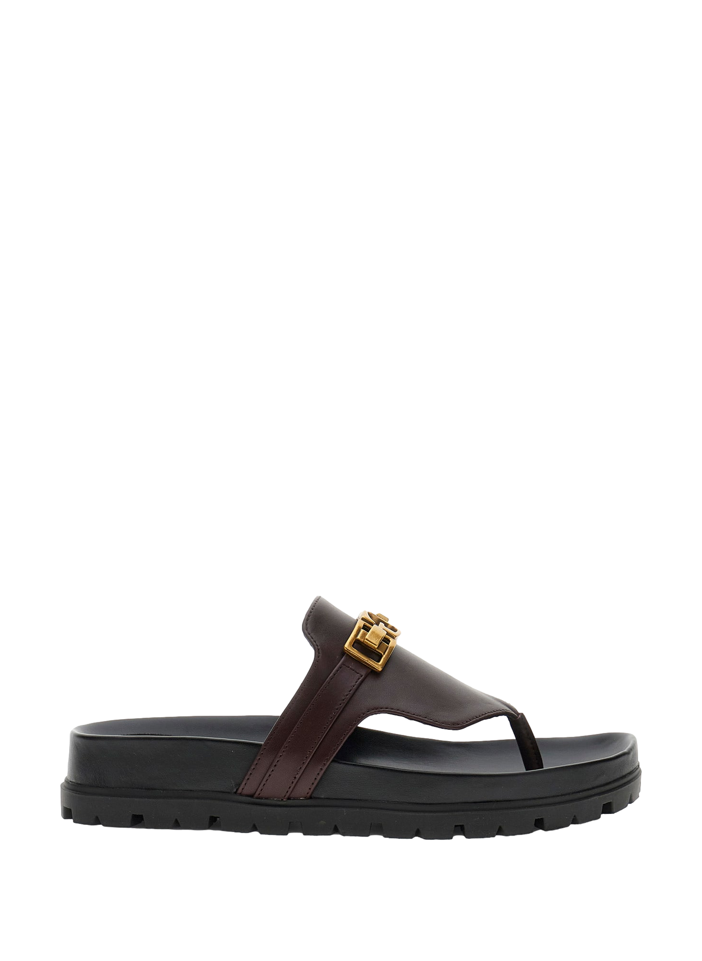 Sandali piatti con logo GUESS Rosso