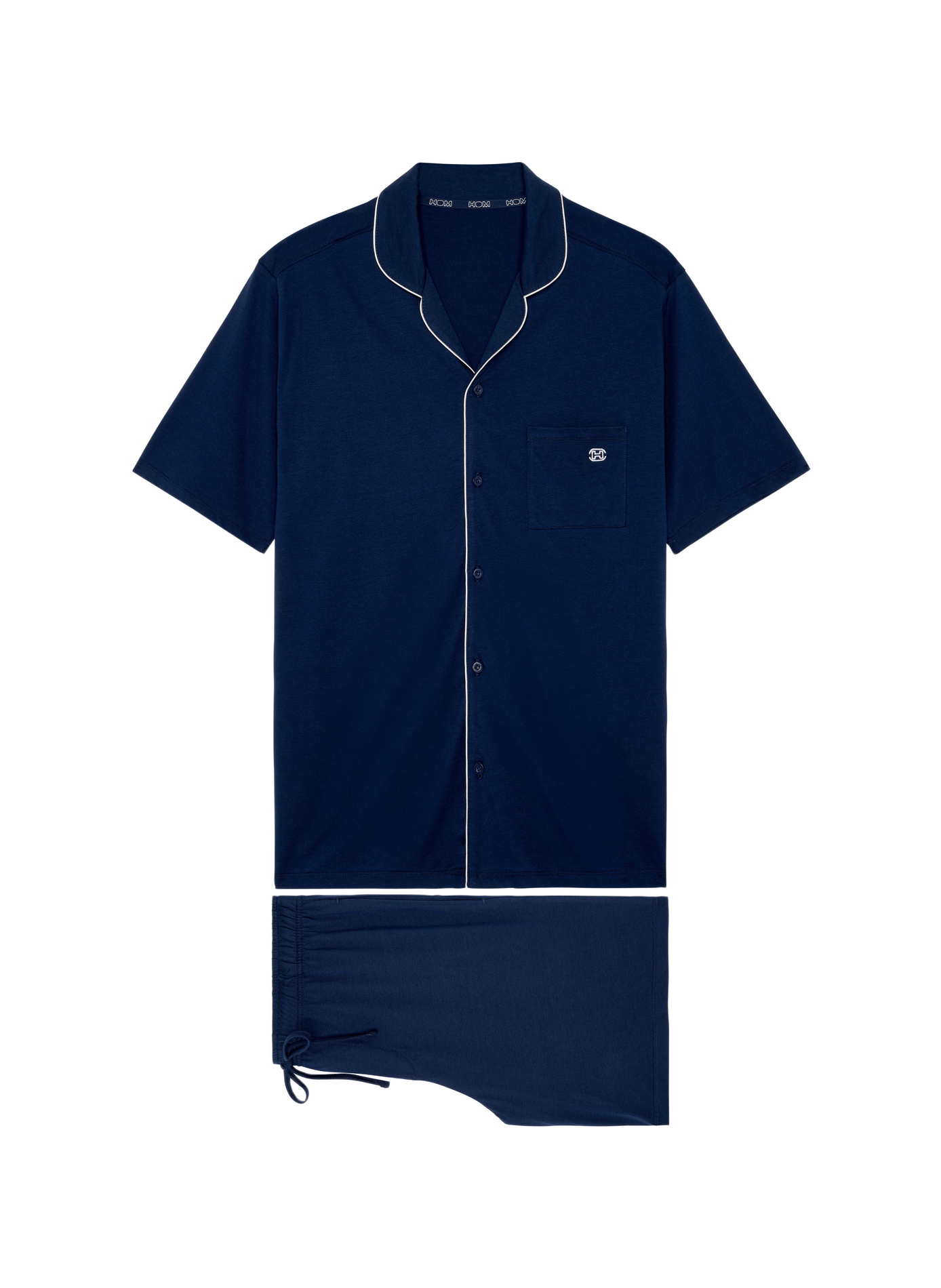 Cotton-blend pyjama set HOM Blue