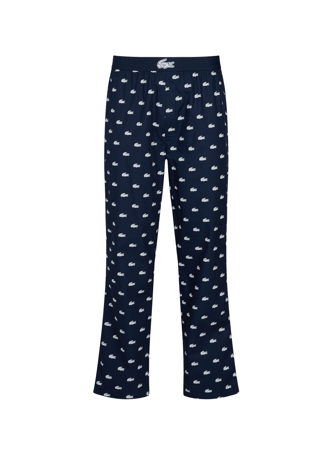 Set di pigiama lungo con loghi in misto cotone LACOSTE Blu