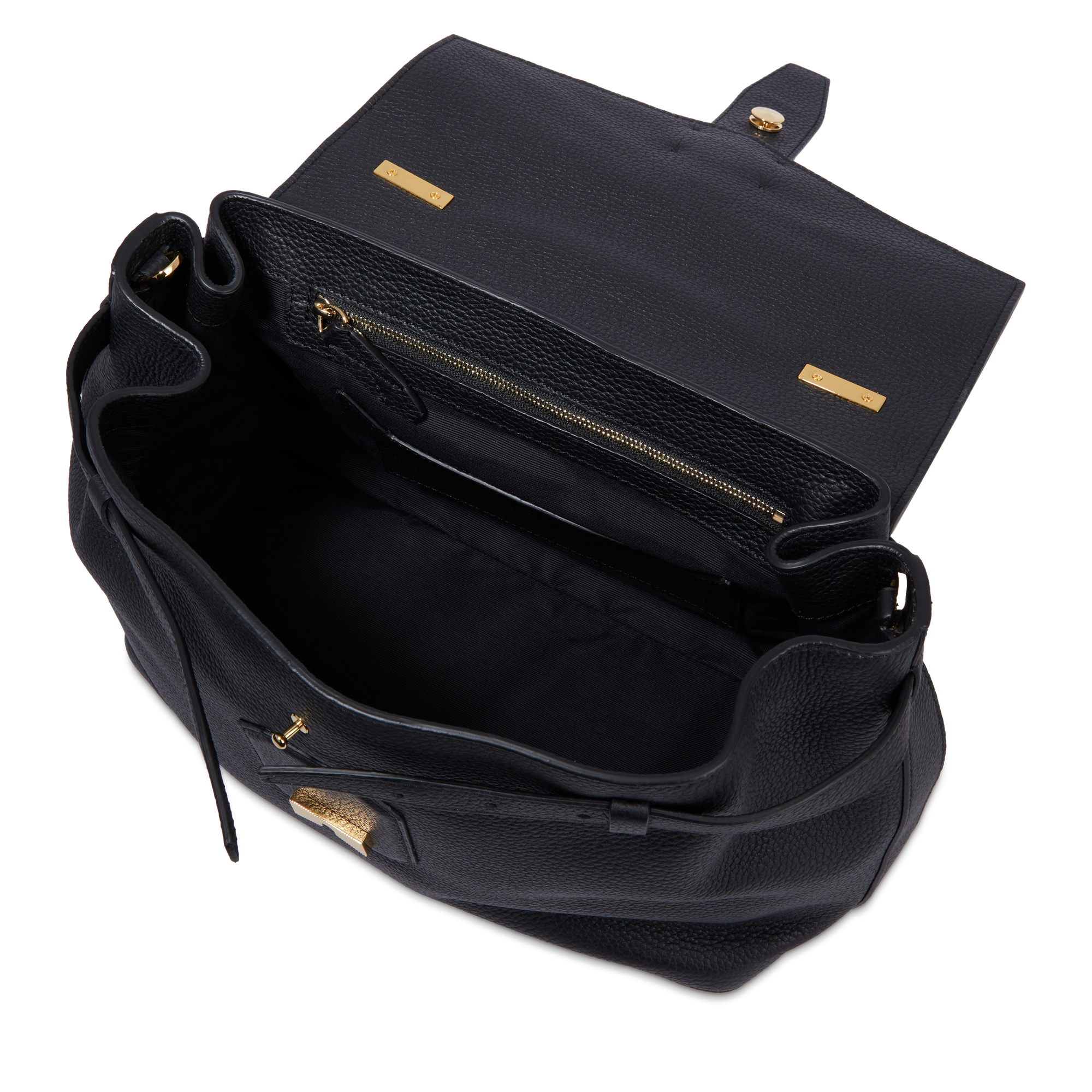Handtas Charlie van Lancel in korrelig rundleer LANCEL Zwart