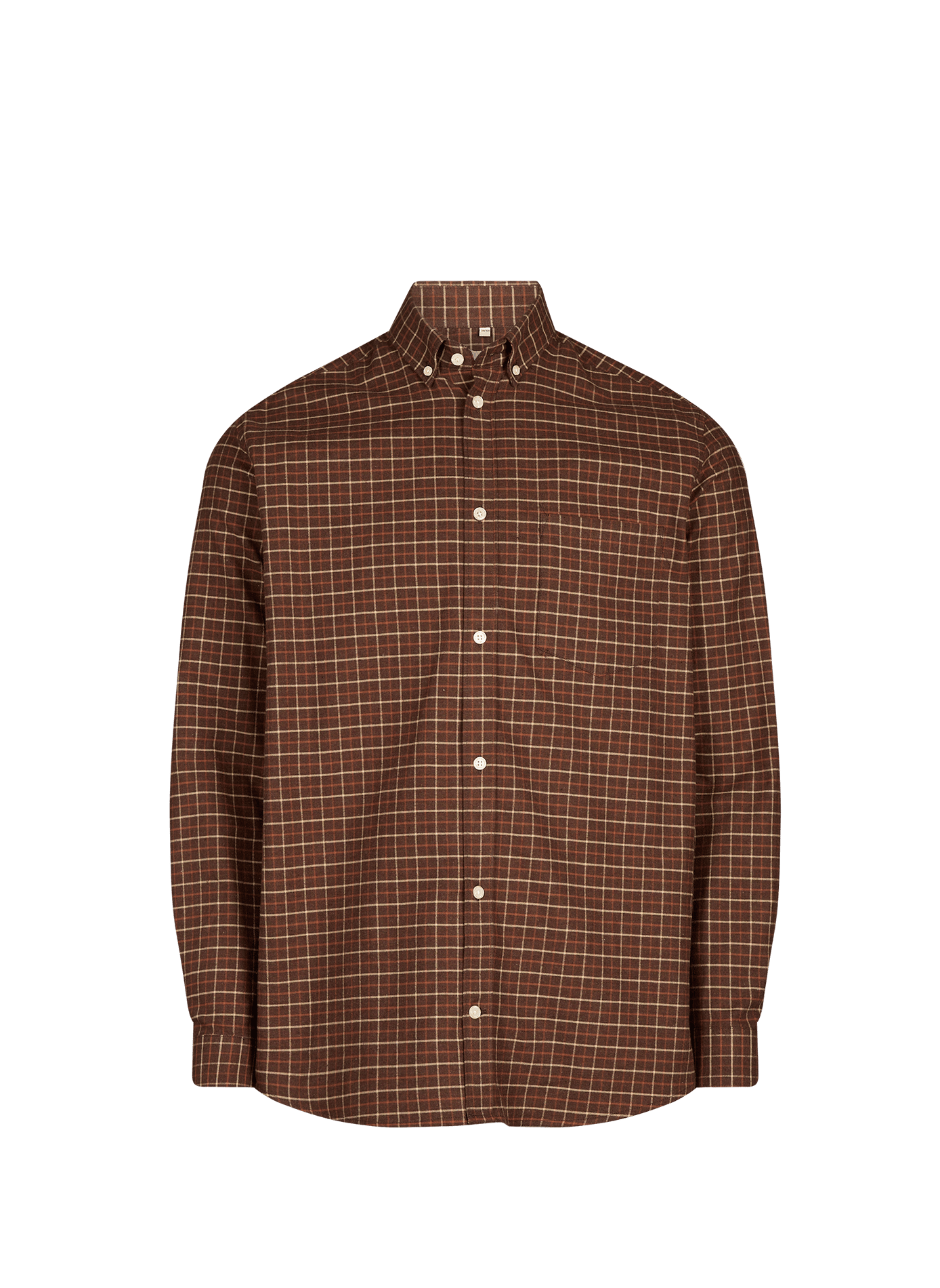 Polo droit en coton AU PRINTEMPS PARIS Marron