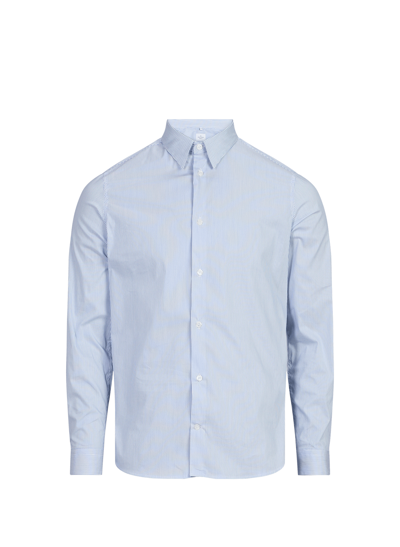 Long-sleeved striped cotton shirt AU PRINTEMPS PARIS Blue