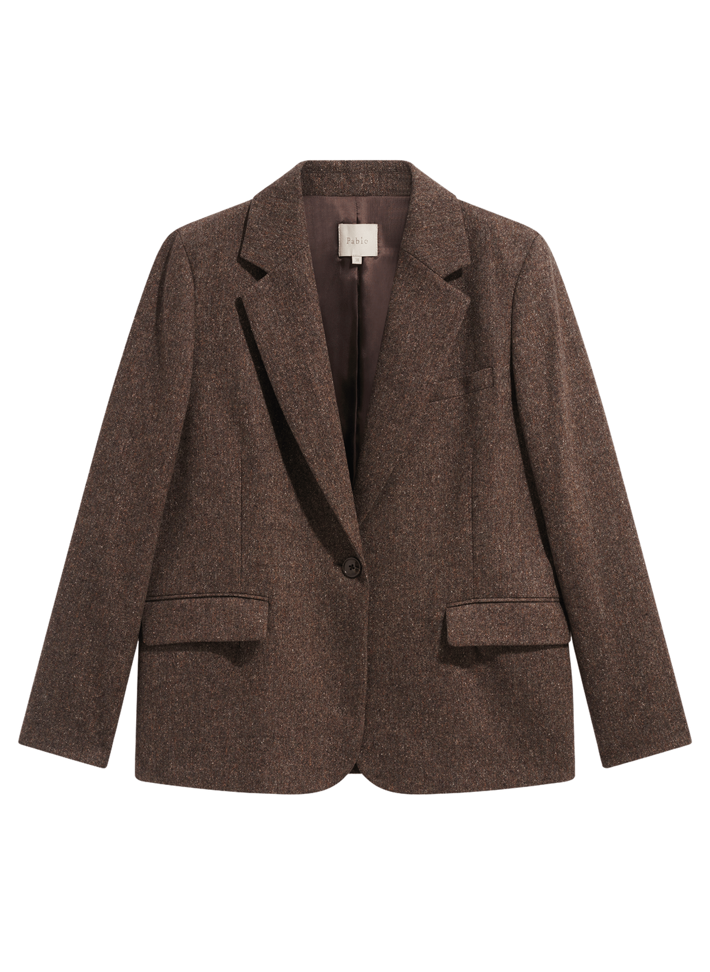 Blazer chiné - jeane PABLO Marron